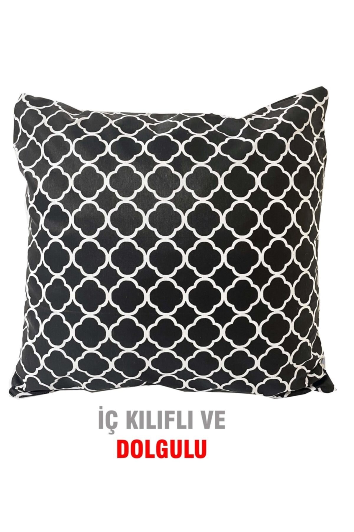 Kırlent Yastık Dolgulu Fermuarlı Vip Yastık 4 Adet-43x43 Cm(karaçatı) Vip Home Concept