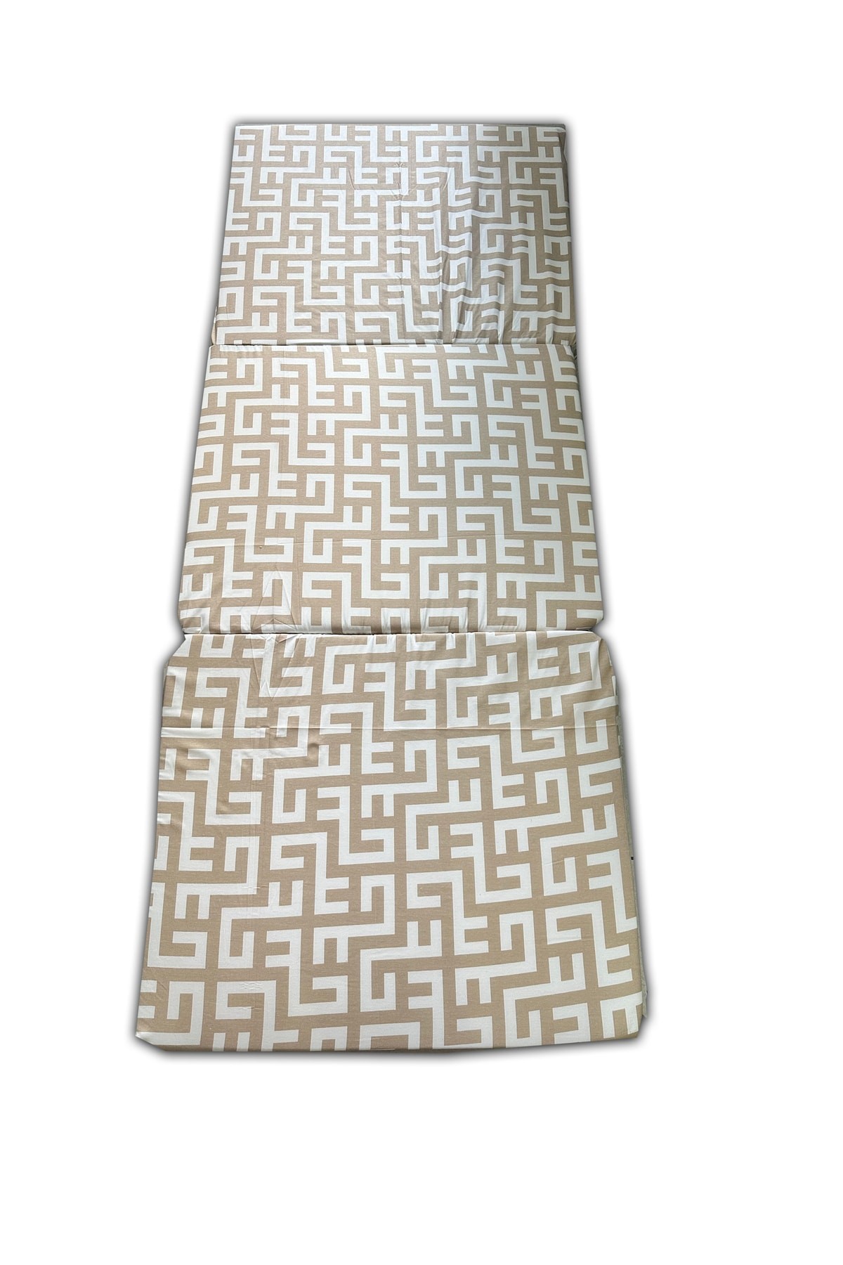 Katlanır Süngerli Minder(70x180x6cm)KREM LABİRENT Minder Fermuarlı Vip Home Concept