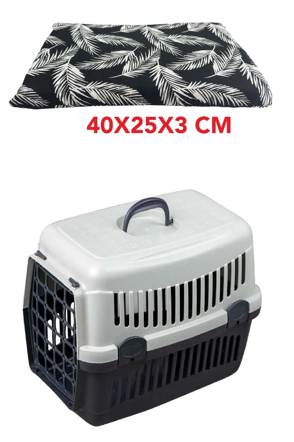 Yıkanabilir Kedi Ve Köpek Taşıma Çantası Minderi Fermuarlı 40x25x3 Cm-siyah Tüy Vip Home Concept