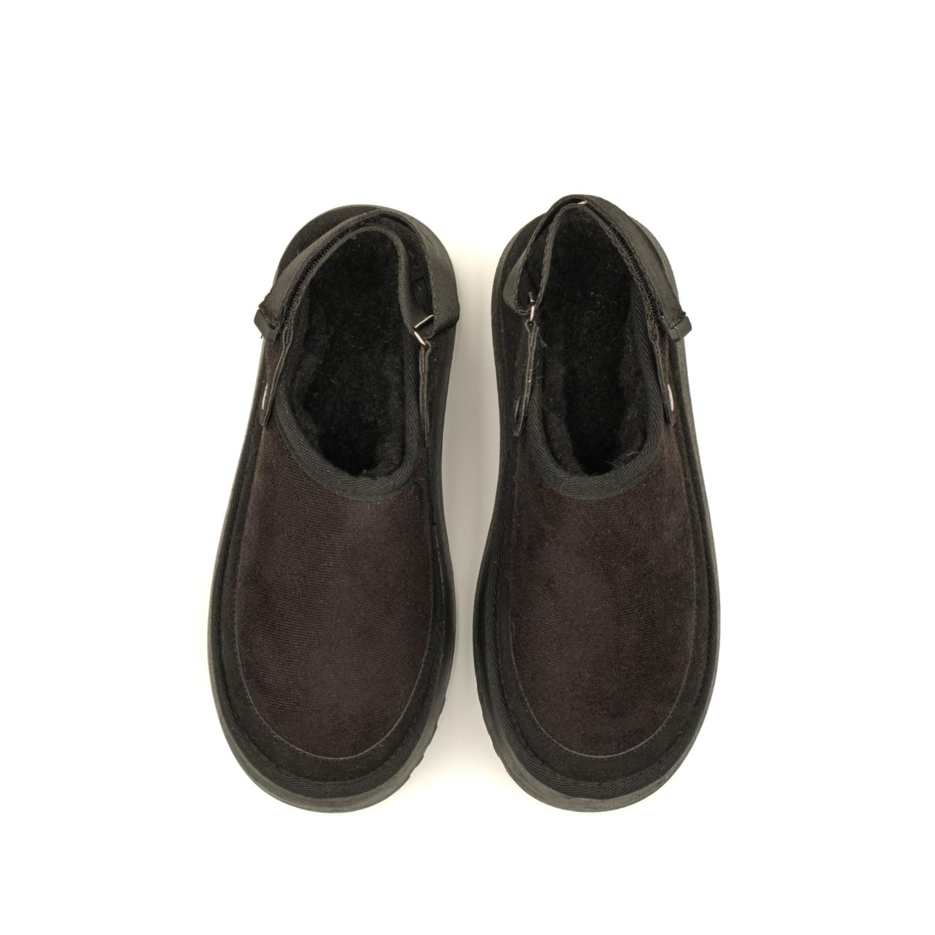 Canberra Kışlık Kadın Ayarlanabilir Kürk Detaylı Yüksek Taban Slipper