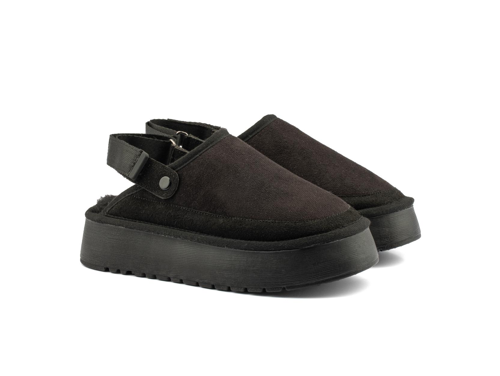 Canberra Kışlık Kadın Ayarlanabilir Kürk Detaylı Yüksek Taban Slipper