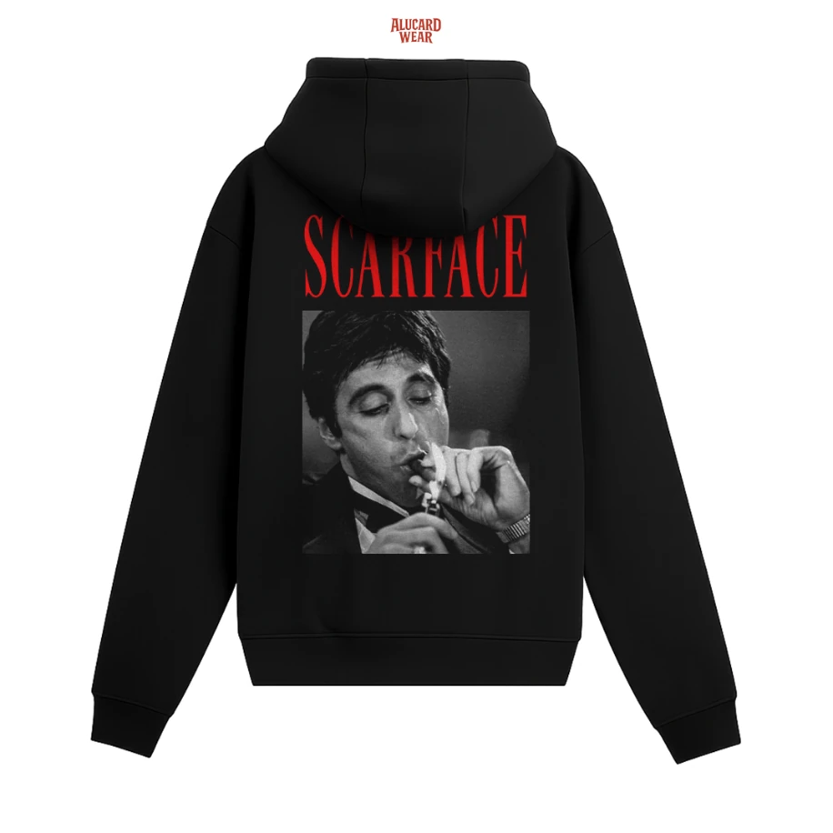 ''SCARFACE' Baskılı Hoodie