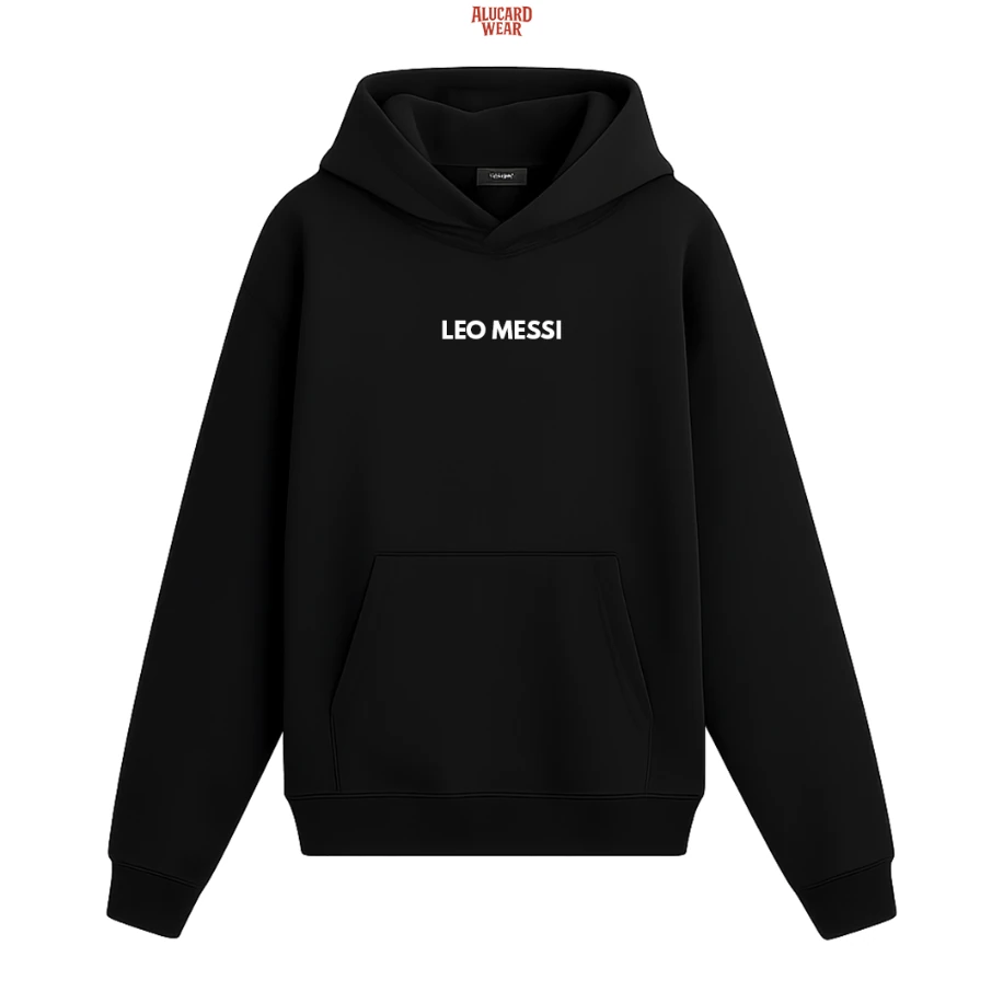 ''Leo Messi'' Baskılı Hoodie