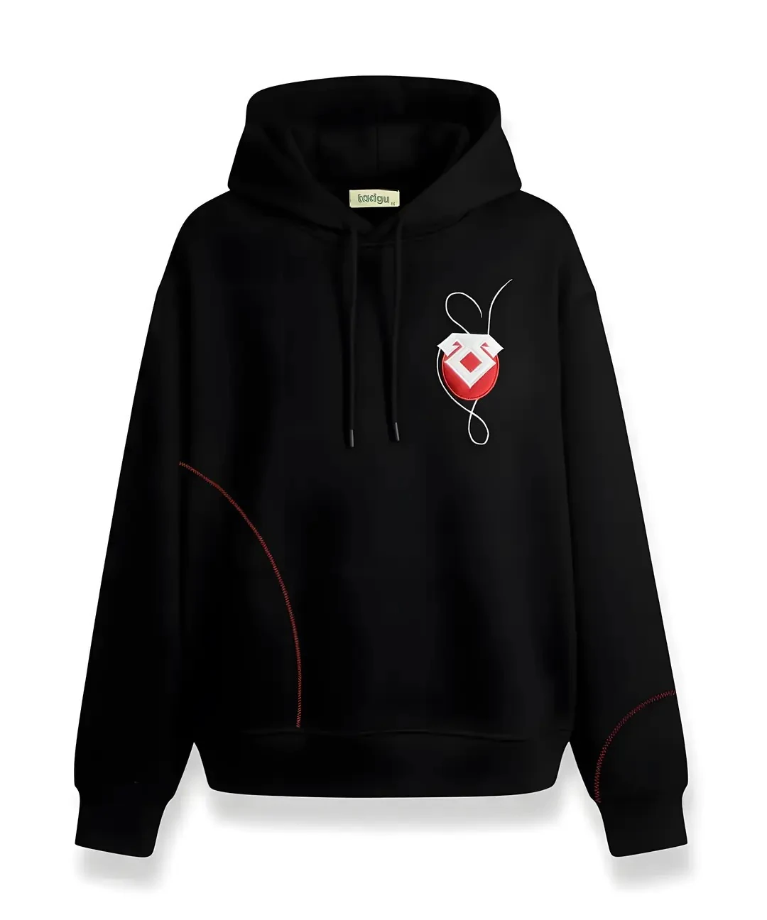 KOÇ BOYNUZU - Anadolu Motifi Kapüşonlu Sweatshirt – Tadgu