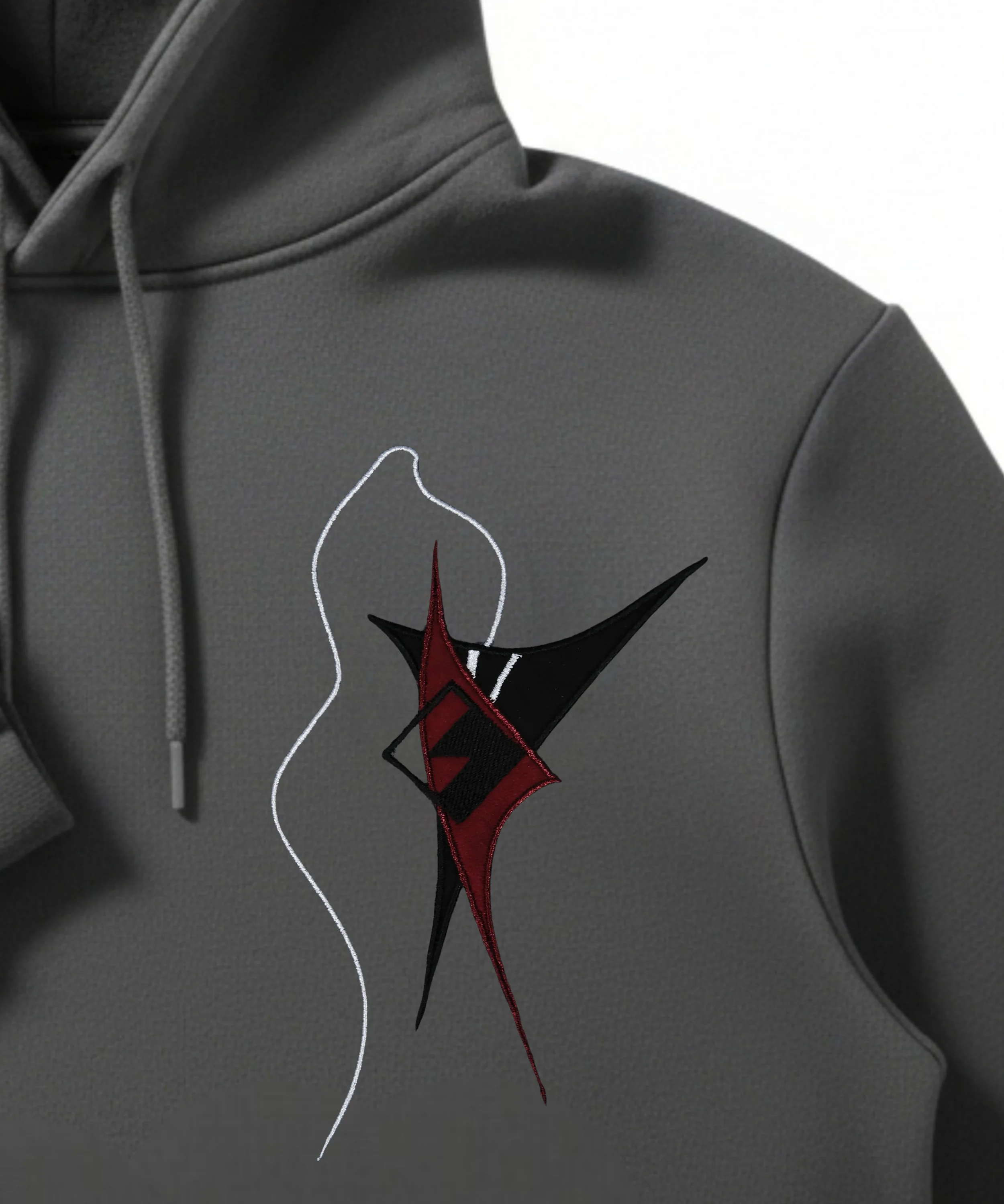 AŞK VE UYUM - Anadolu Motifli Kapüşonlu Tekli Sweatshirt | Tadgu