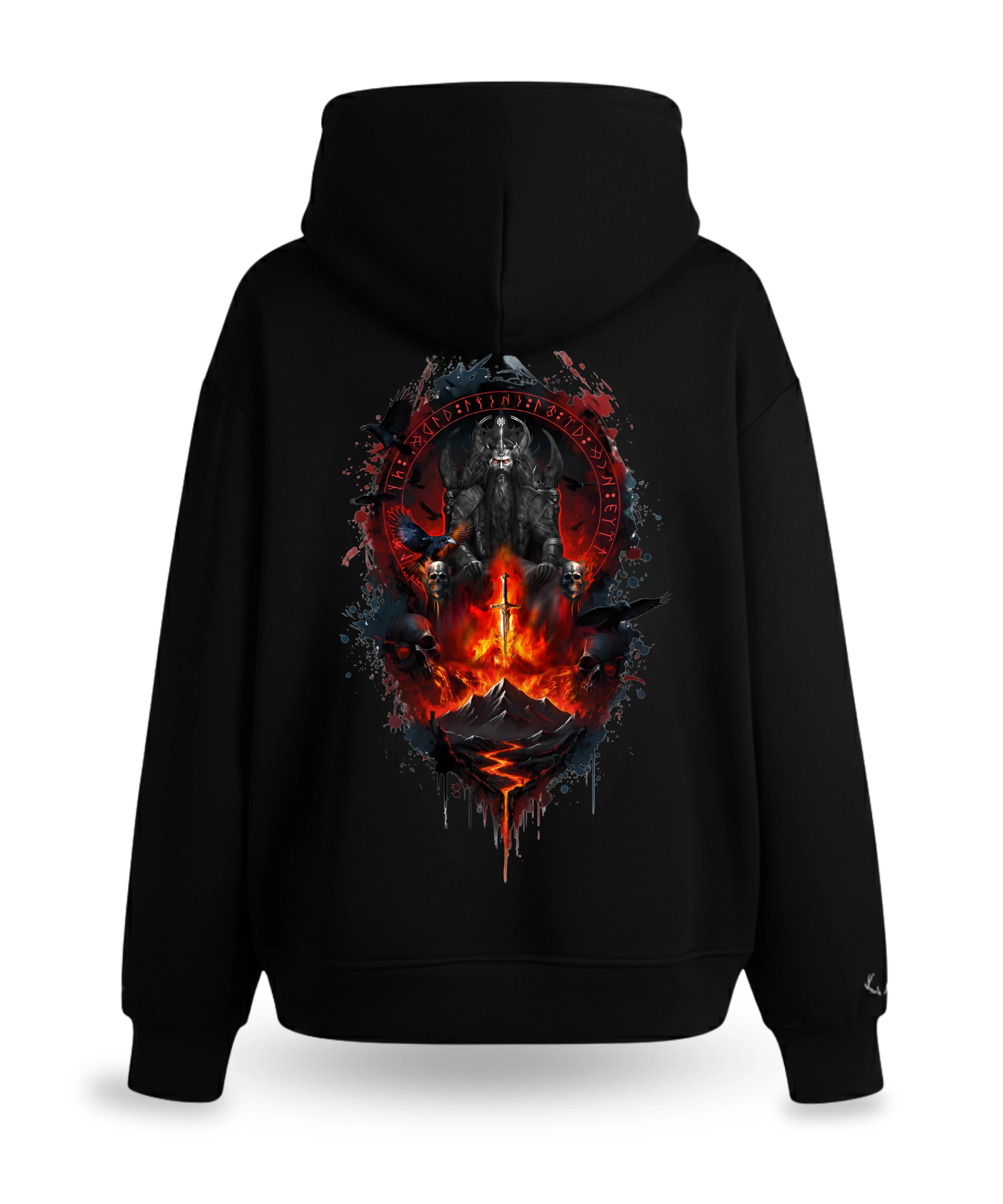 ERLİK - Türk Mitolojisi Tekli Kapüşonlu Sweatshirt | Tadgu