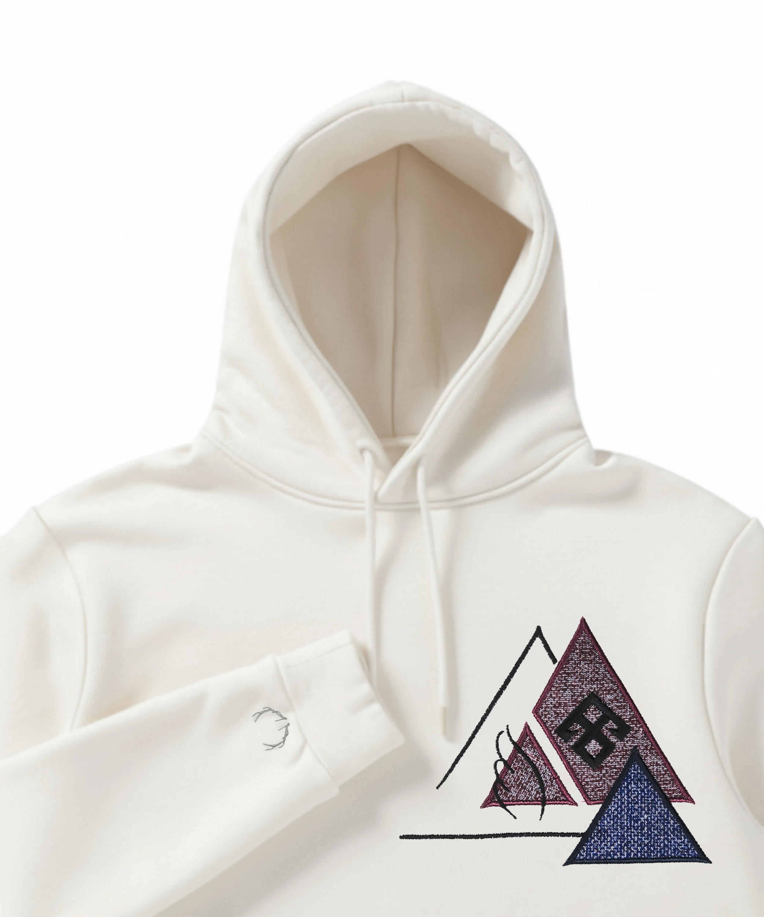 ELİ BELİNDE - Anadolu Motifli Kapüşonlu Tekli Sweatshirt  | Tadgu 