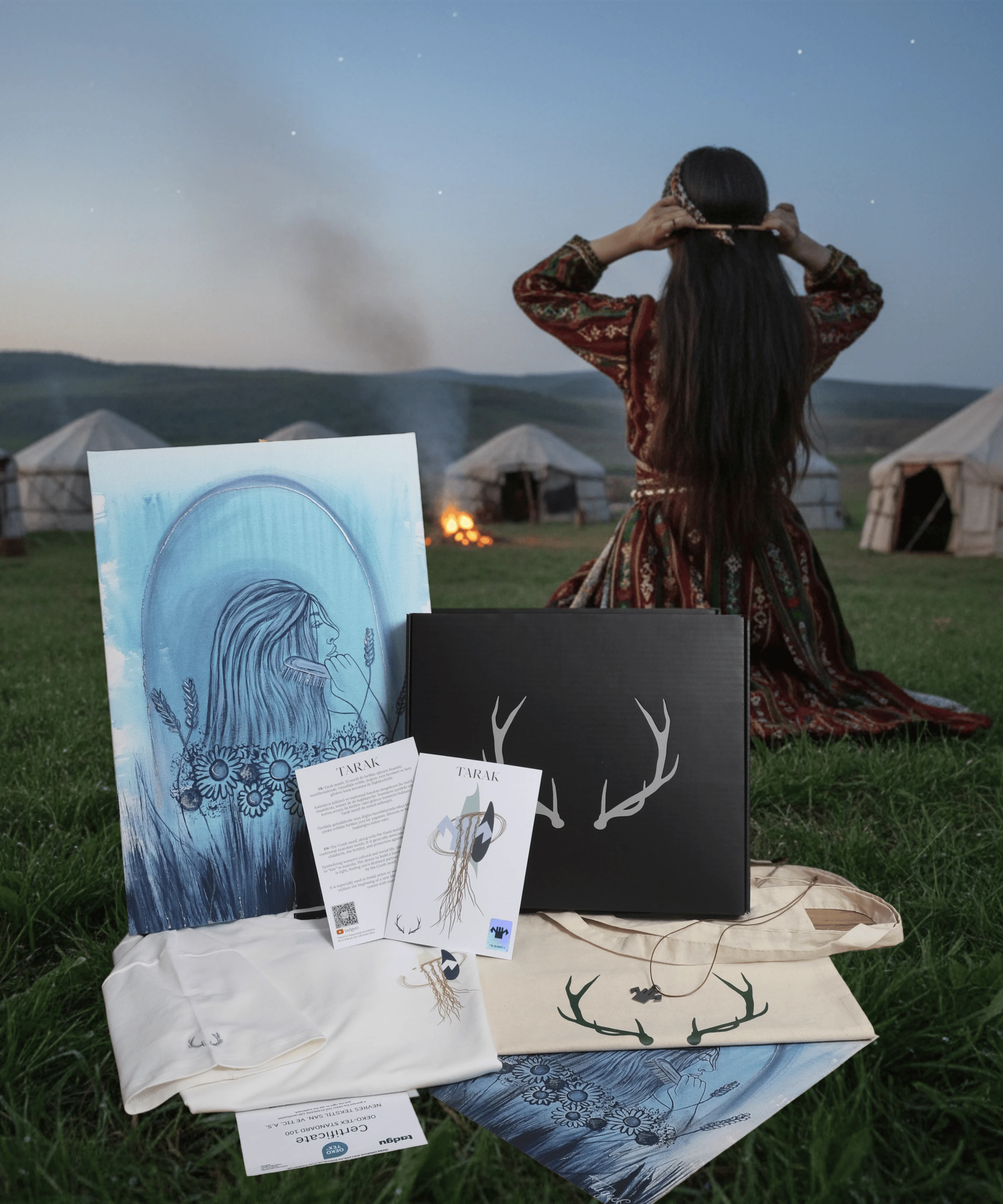 Tarak - Anadolu Motifleri Seti | Yaz Koleksiyonu