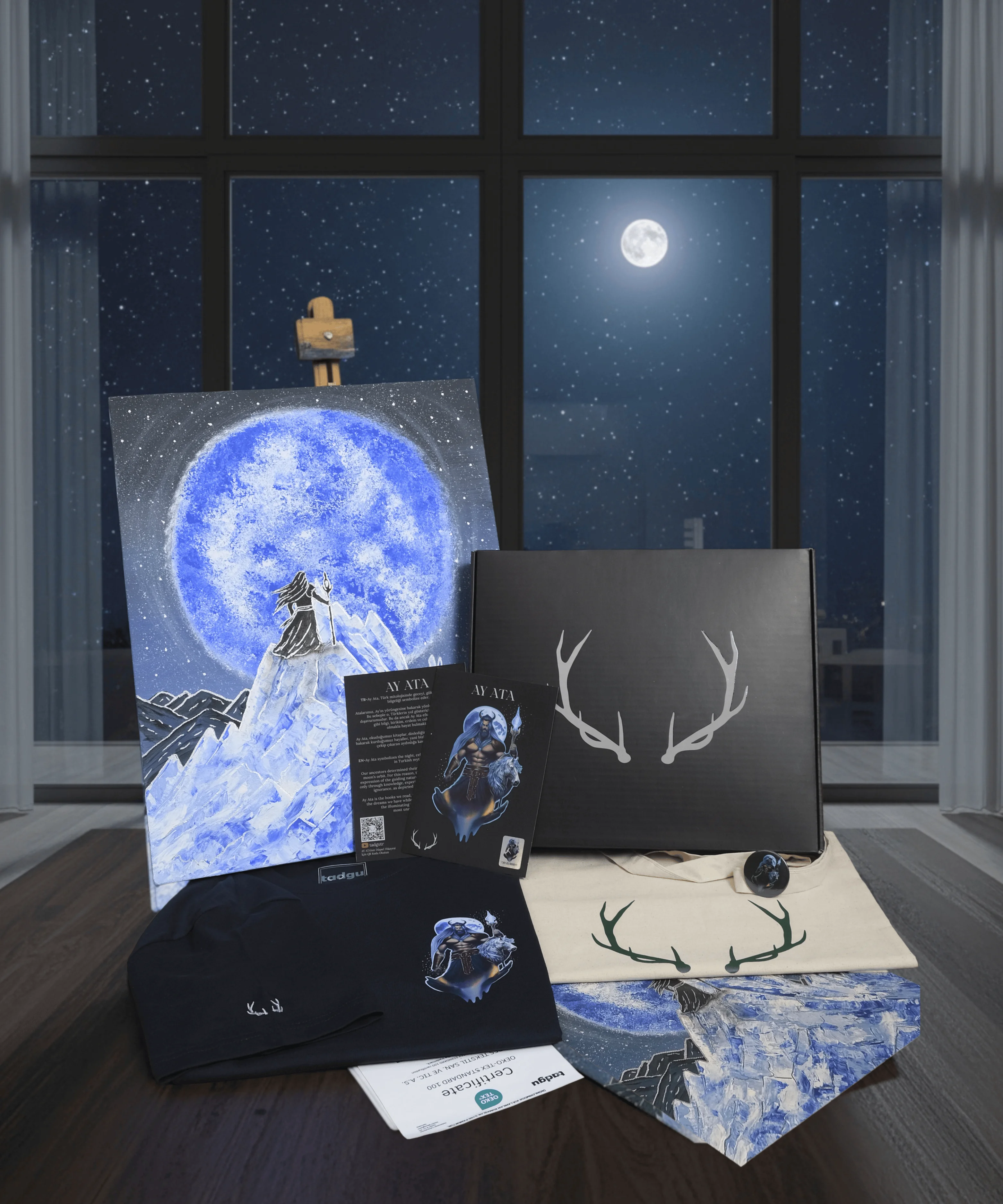 Ay Ata - Türk Mitolojisi Seti | Yaz Koleksiyonu