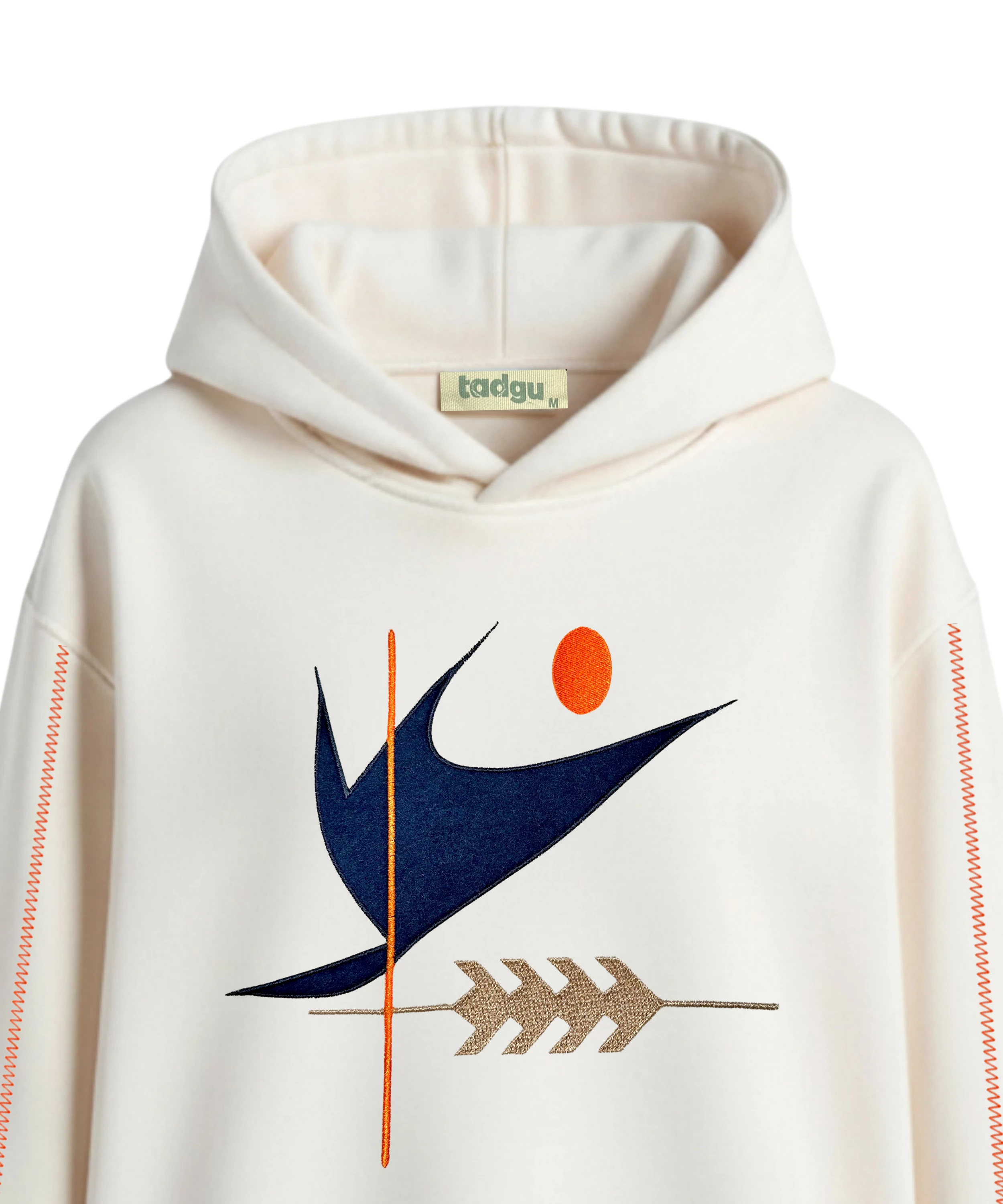 HAYAT AĞACI - Anadolu Motifli Kapüşonlu Tekli Sweatshirt  | Tadgu