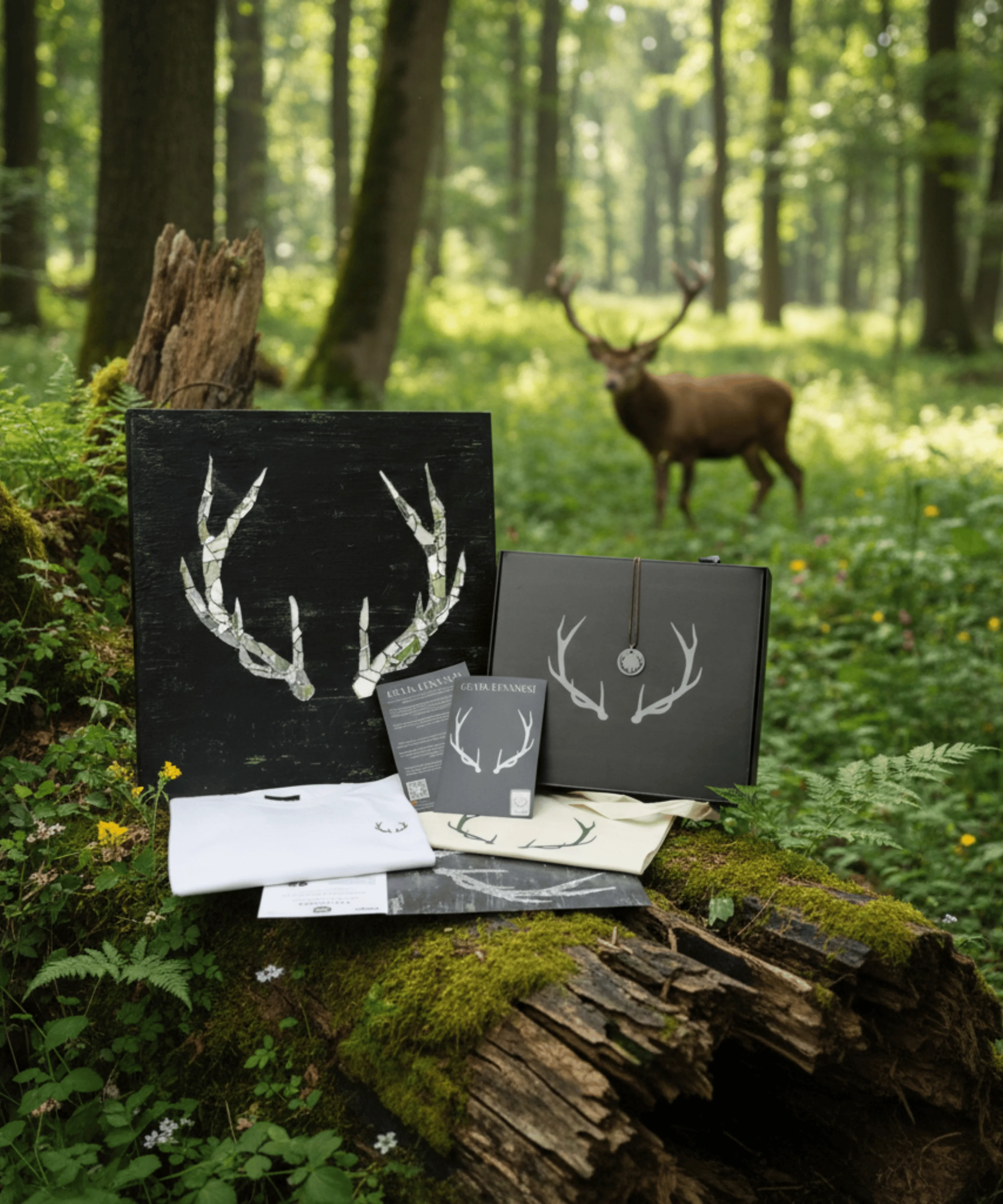 Geyik Efsanesi Ak - Türk Mitolojisi Seti | Yaz Koleksiyonu