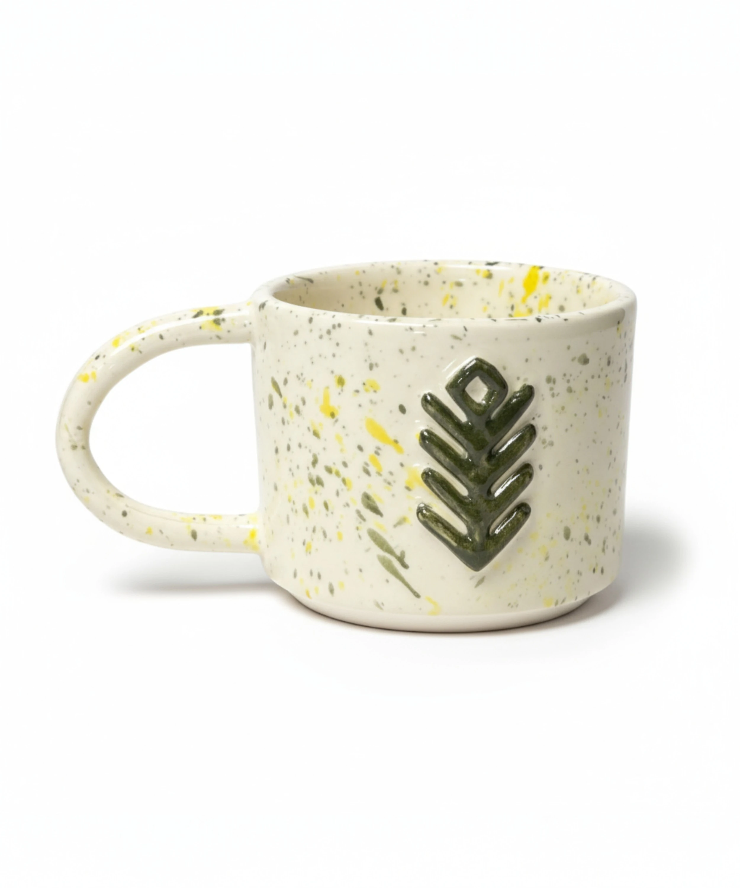 BEREKET - Anadolu Motifi El Yapımı Seramik Kupa ve Altlık | SET