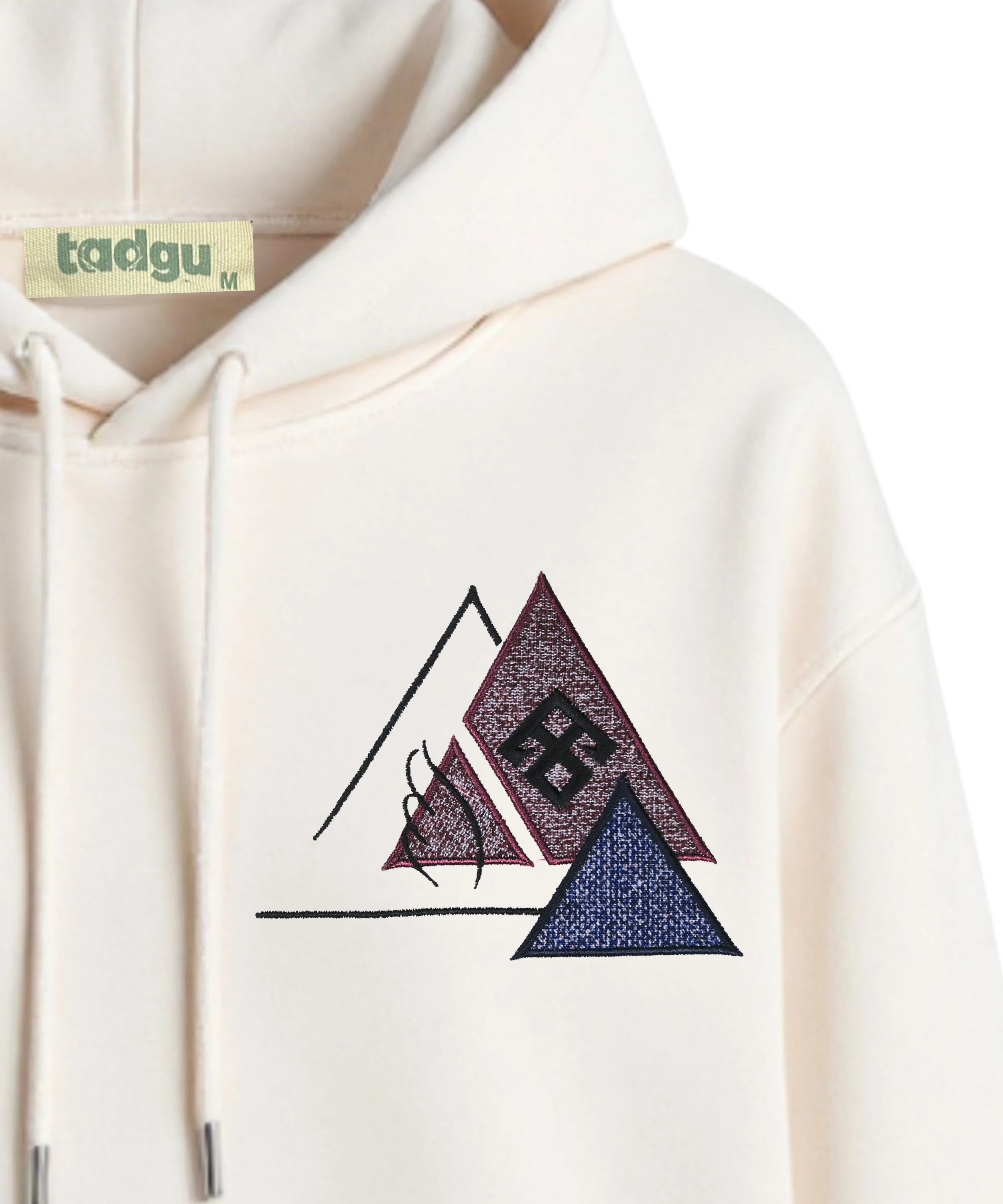 ELİ BELİNDE - Anadolu Motifli Kapüşonlu Tekli Sweatshirt  | Tadgu 