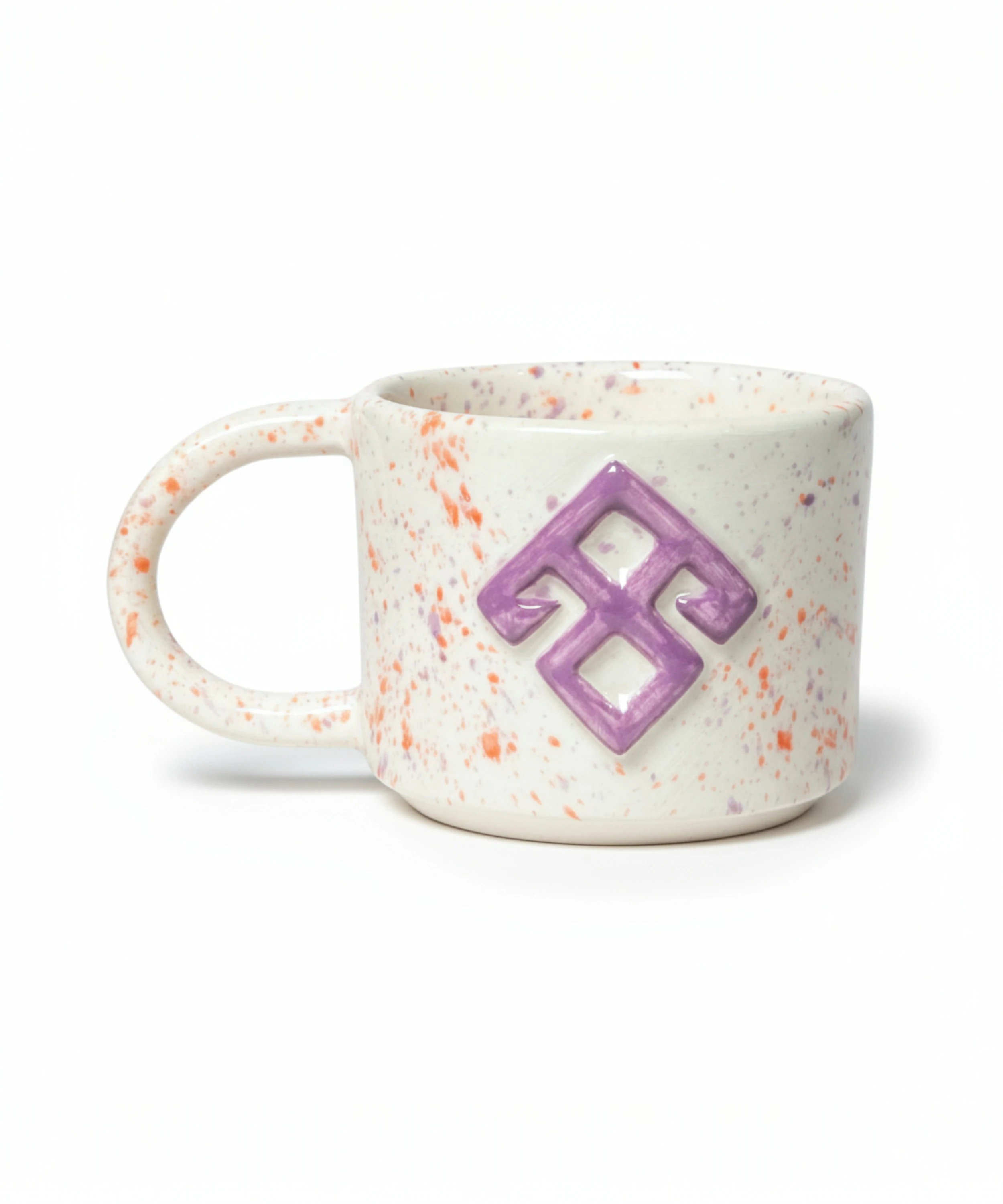 ELİ BELİNDE - Anadolu Motifi El Yapımı Seramik Kupa ve Altlık | SET