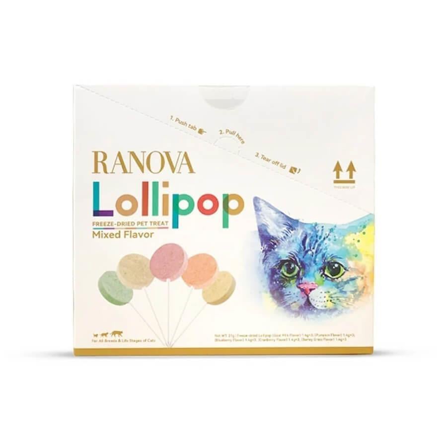 Ranova Kediler için Karışık Lezzetli Lolipop 1.4g 15'li