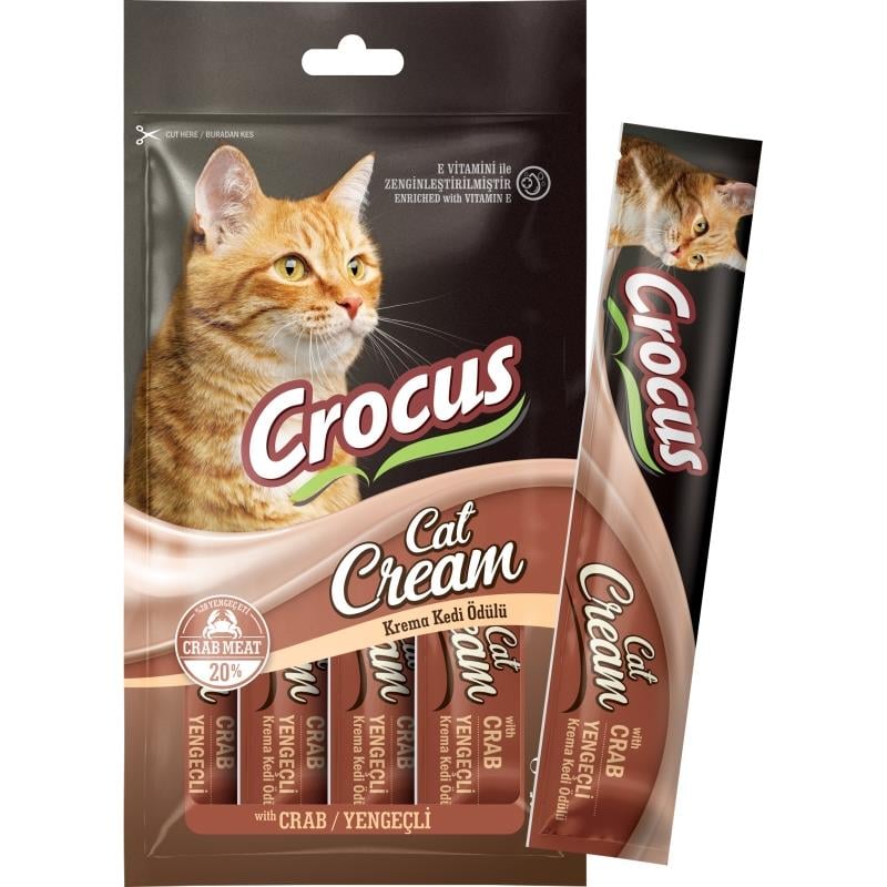 Crocus Yengeçli Krema Kedi Ödülü 4x15gr.