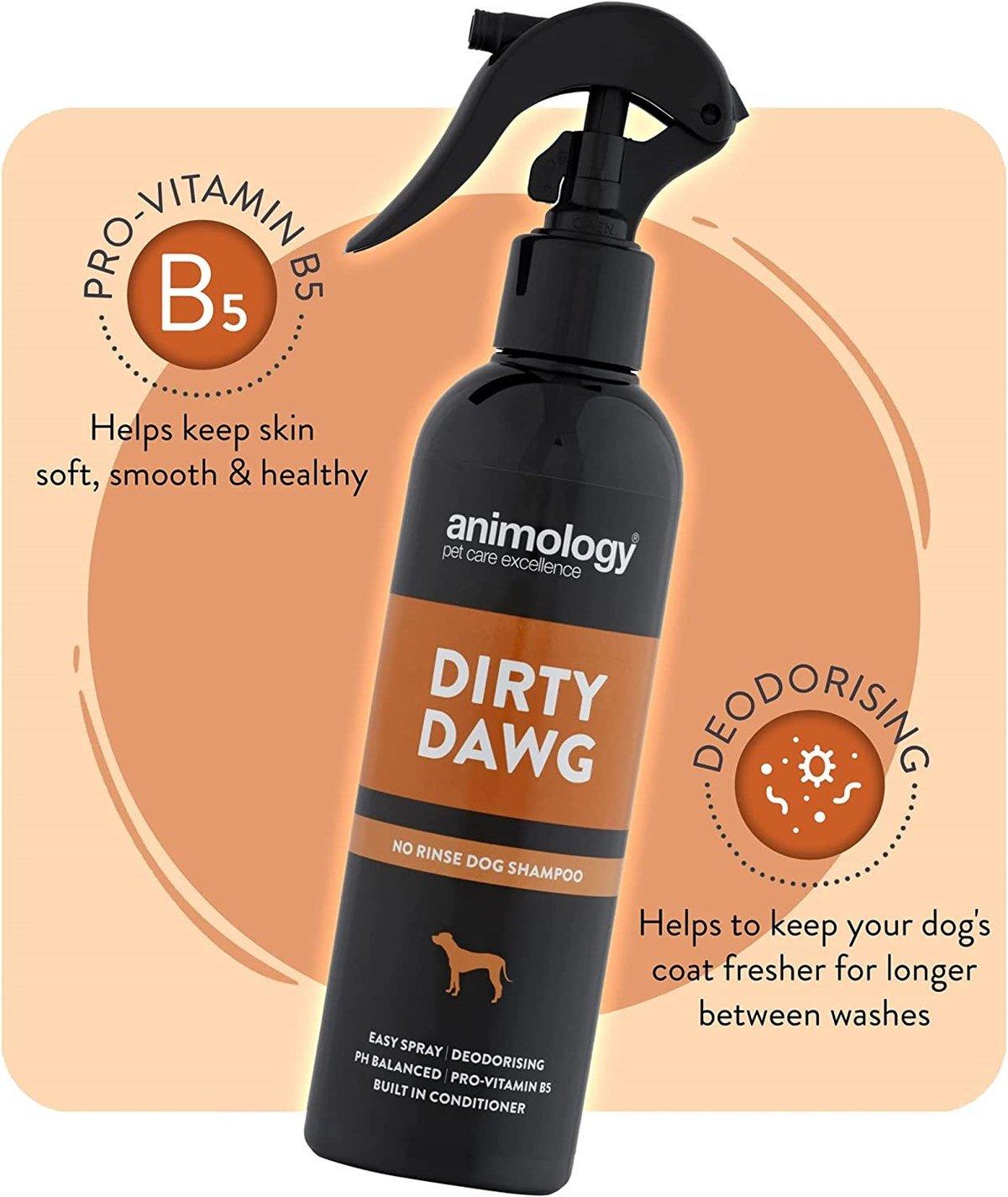 Animology Dirty Dawg No Rinse Shampoo Durulamasız Köpek Şampuanı 250 ML.