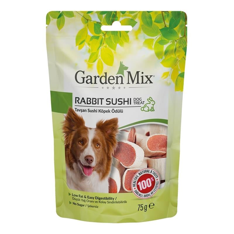 Garden Mix Tavşan Sushi Köpek Ödülü 75 Gr.