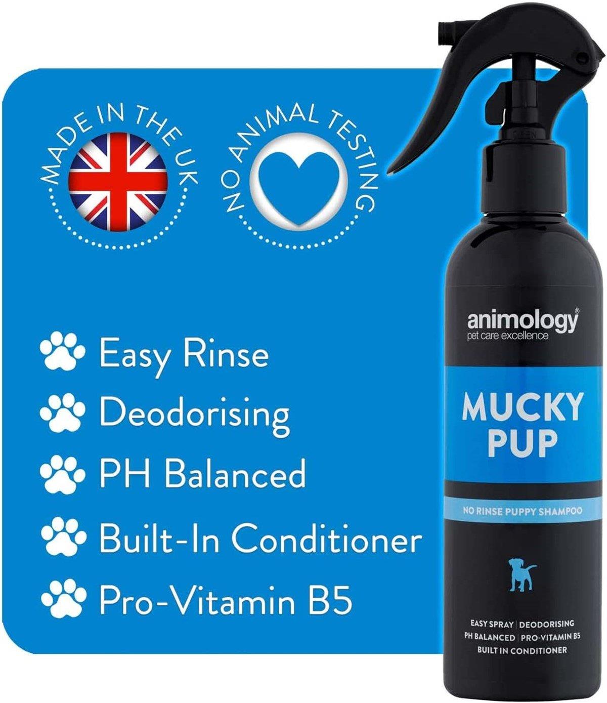 Animology Mucky Pup No Rinse Shampoo Durulamasız Yavru Köpek Şampuanı 250 ML.