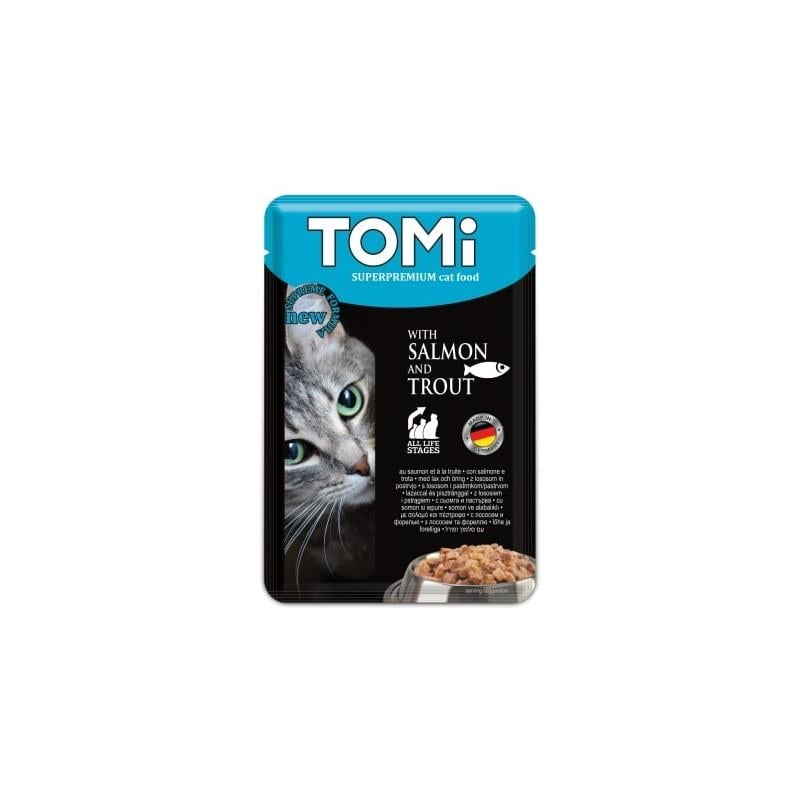 Tomi Somon & Alabalık Kedi Yaş Maması 100 Gr.