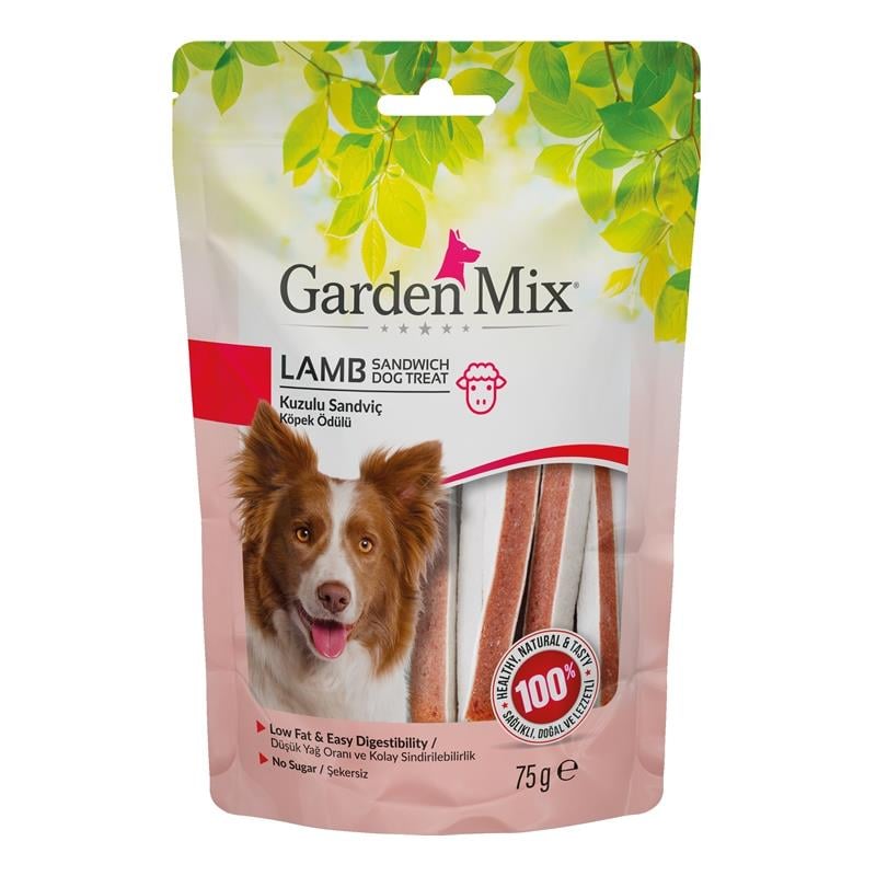 Garden Mix Kuzulu Sandviç Köpek Ödülü 75 Gr.