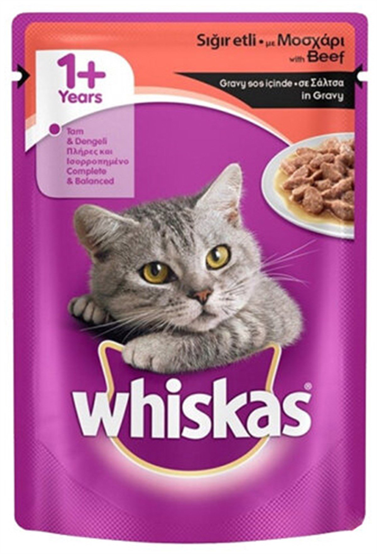 Whiskas Pouch Biftekli Yetişkin Kedi Konservesi 100gr