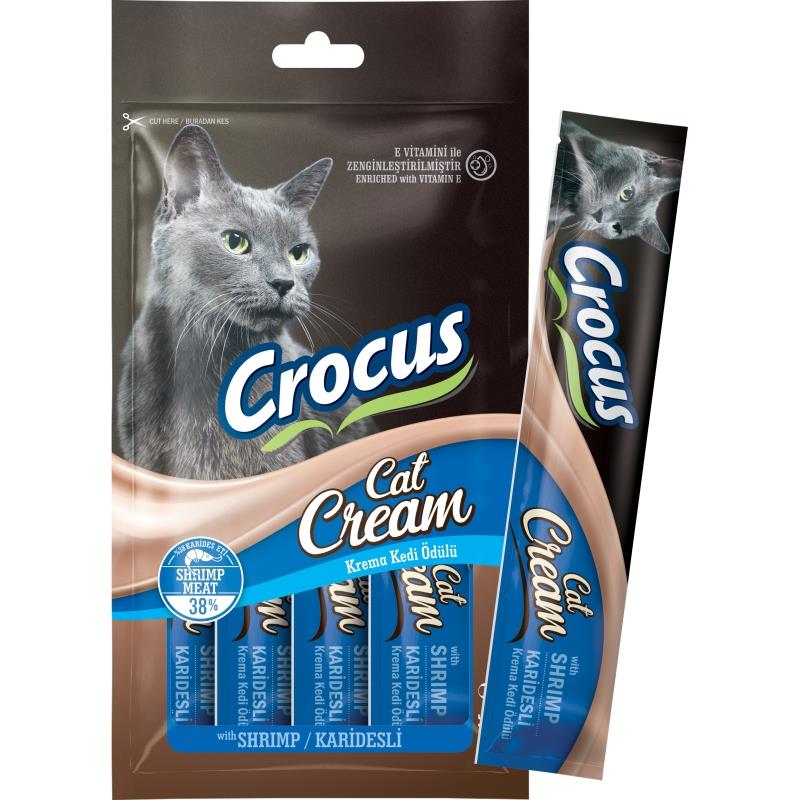 Crocus Karidesli Krema Kedi Ödülü 4x15gr.
