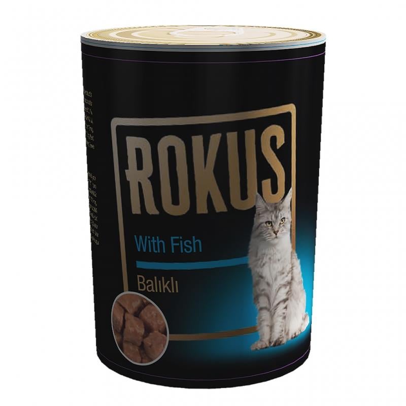 Rokus Balıklı Kedi Konservesi 410 Gr.