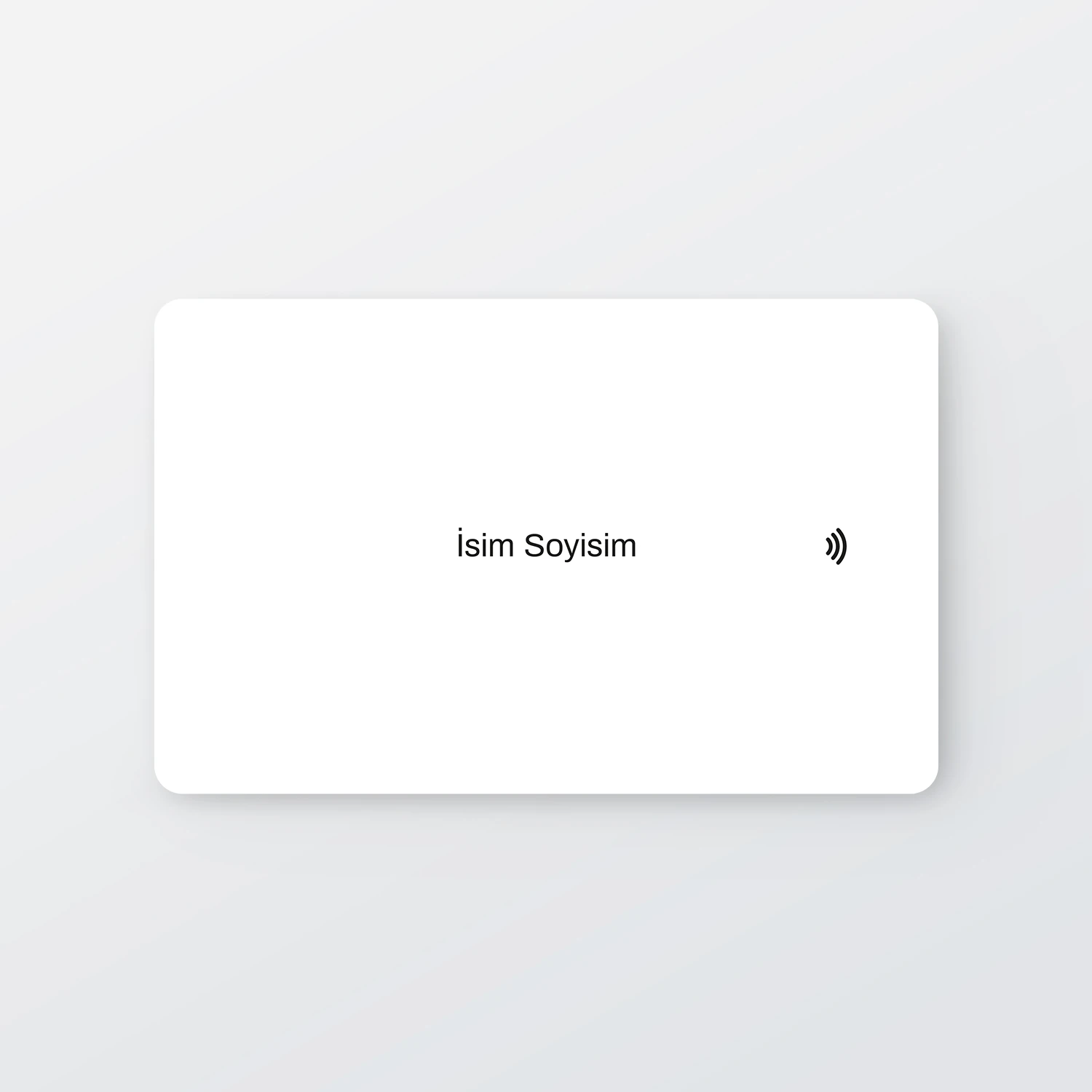 NFC ve QR Kodlu Dijital Kartvizit (Beyaz)