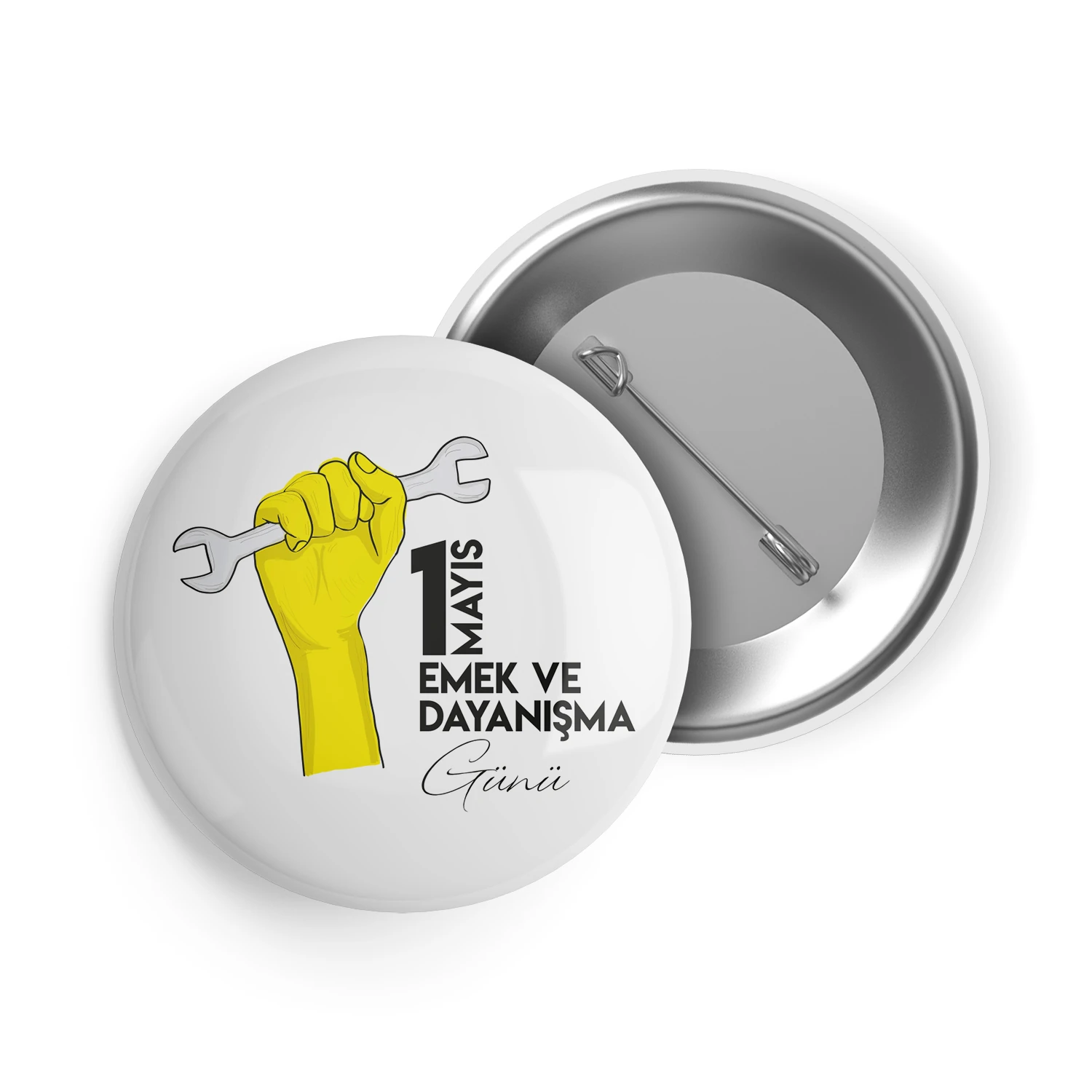 1 Mayıs Emek ve Dayanışma Günü İğneli Buton Rozet