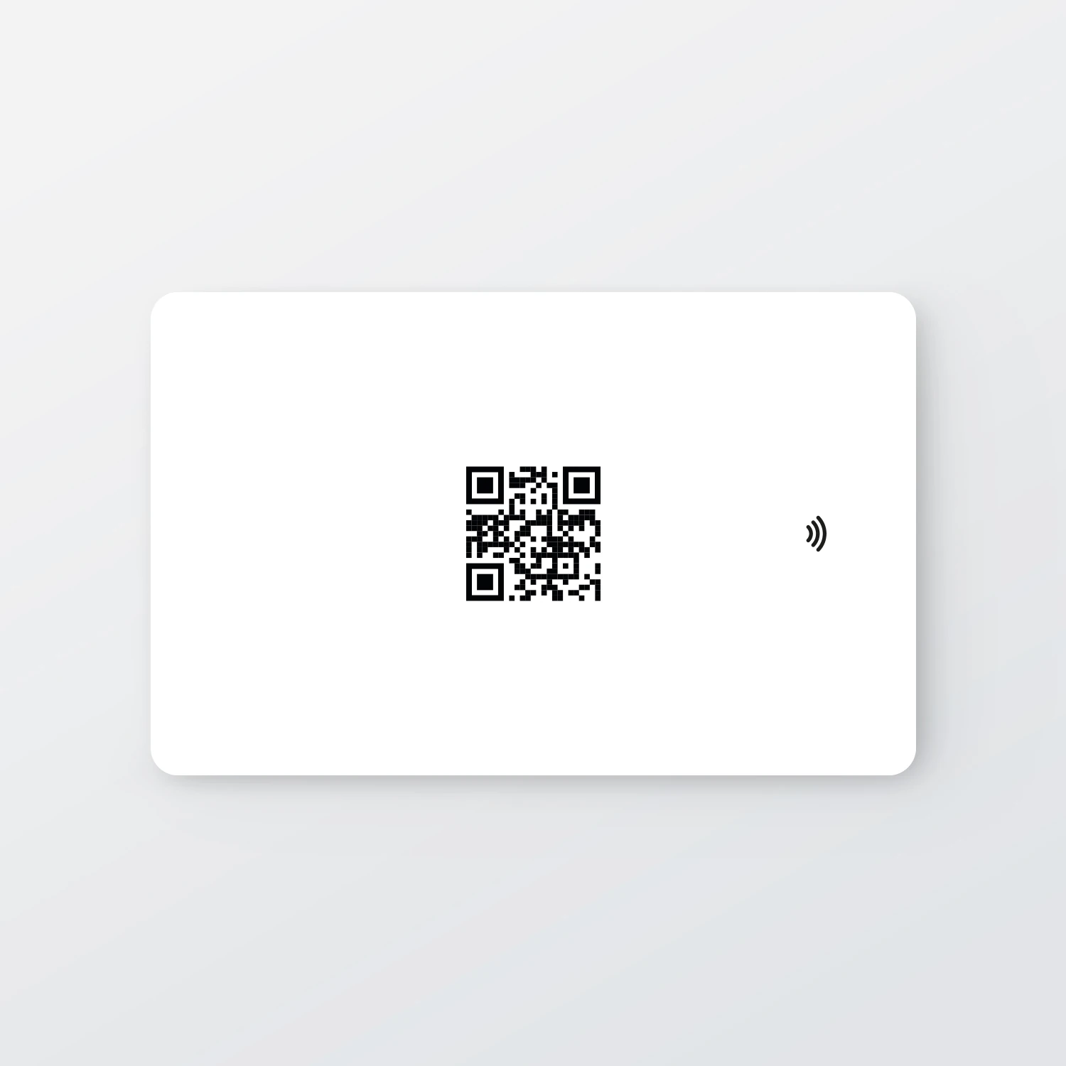 NFC ve QR Kodlu Dijital Kartvizit (Beyaz)