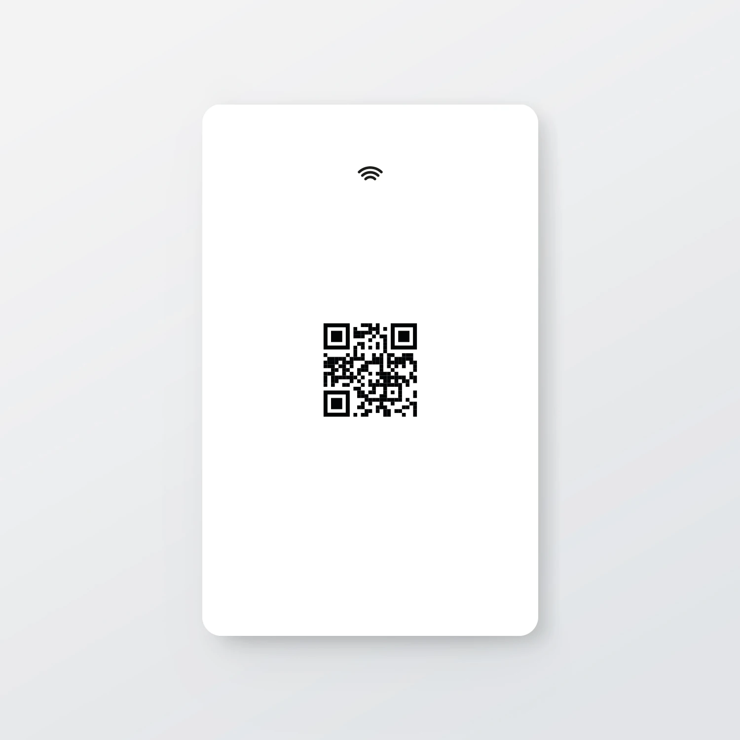 NFC ve QR Kodlu Dijital Kartvizit (Beyaz)
