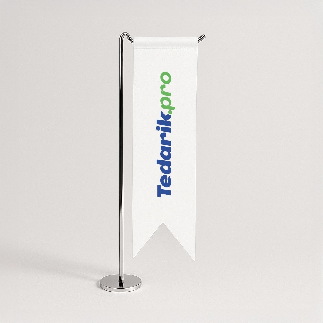 L Tipi Kırlangıç Masa Bayrağı