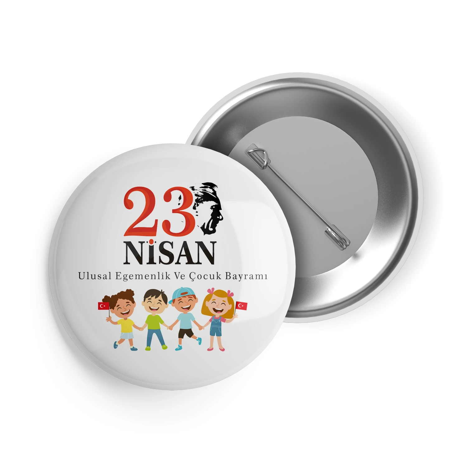 23 Nisan Ulusal Egemenlik ve Çocuk Bayramı İğneli Buton Rozet