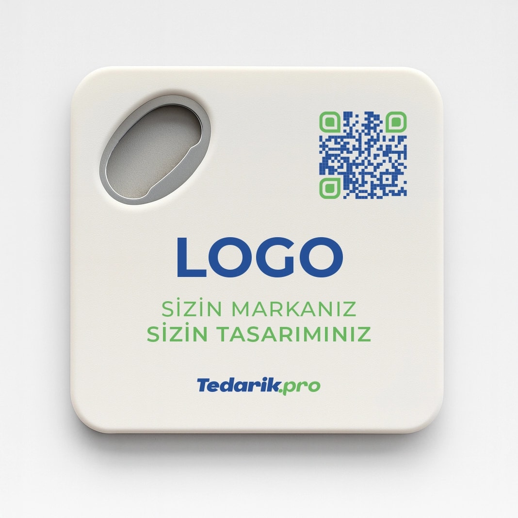 Açacaklı Magnet Bardak Altlığı (Kare)