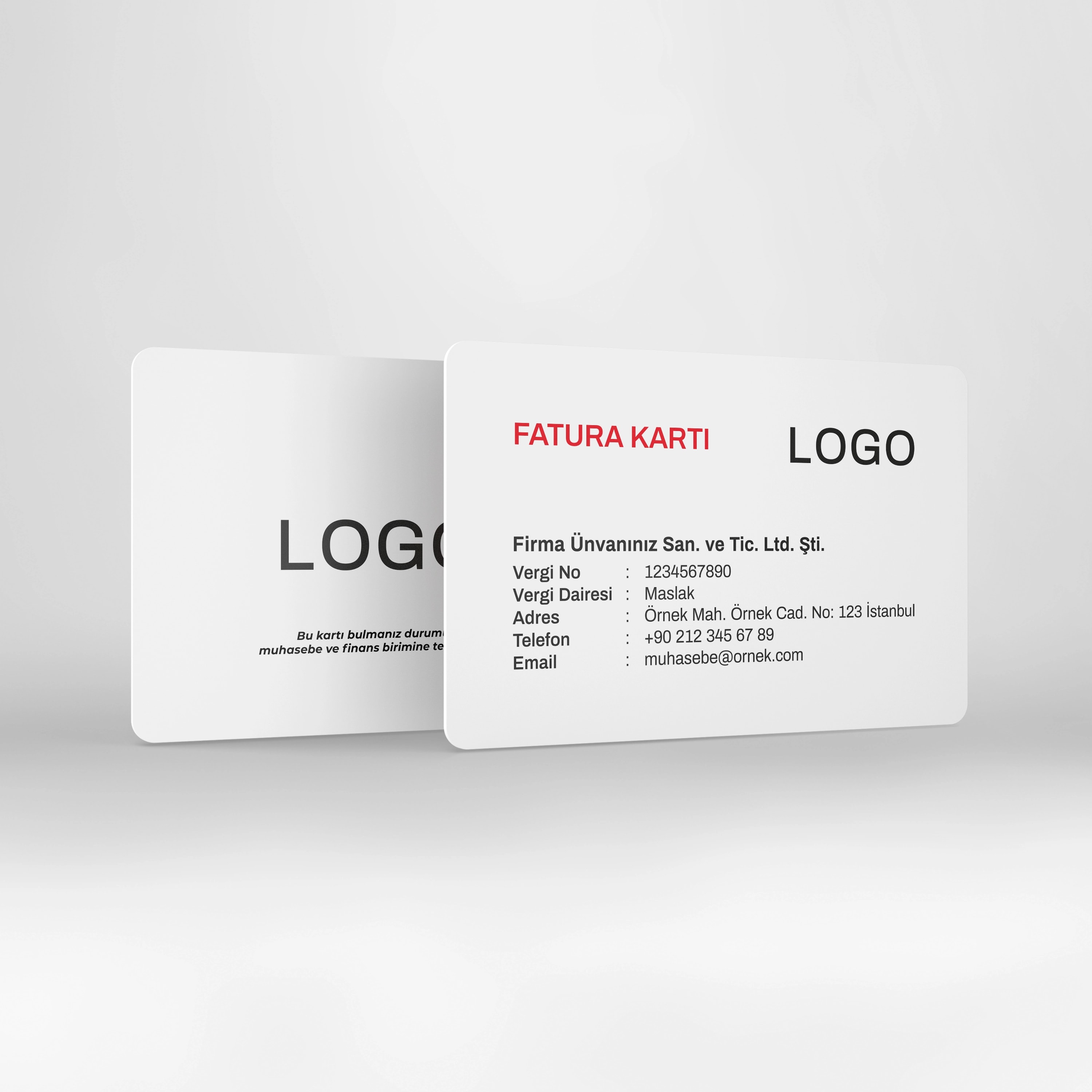 Fatura Kartı Baskısı (Plastik / RFID)