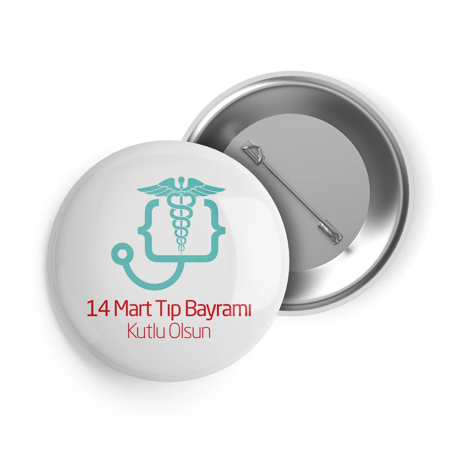 14 Mart Tıp Bayramı İğneli Buton Rozet