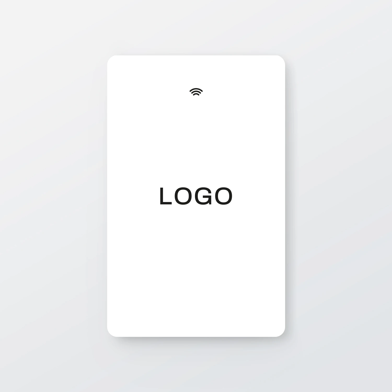 NFC ve QR Kodlu Dijital Kartvizit (Beyaz)