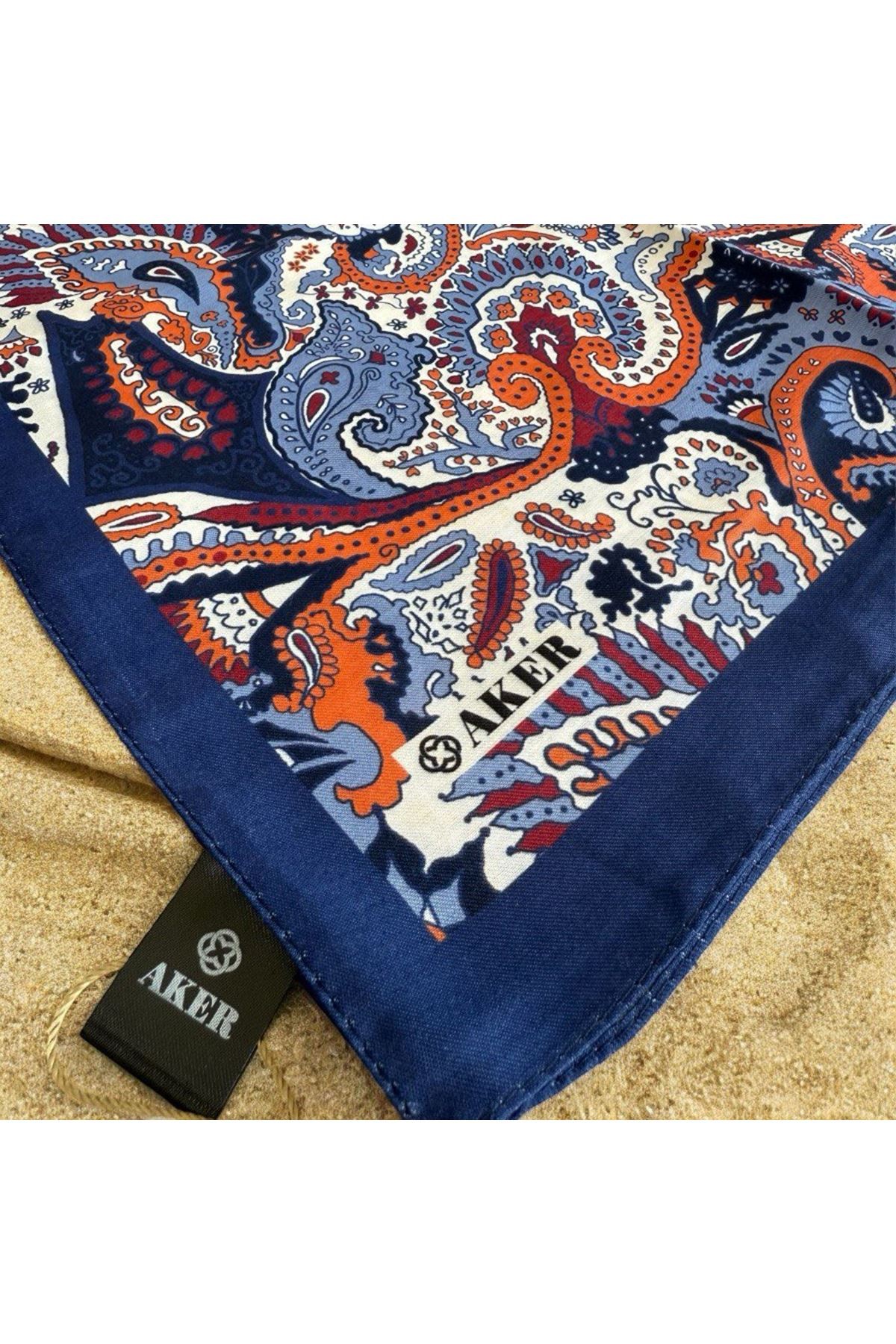 Lacivert Soft Touch Eşarp