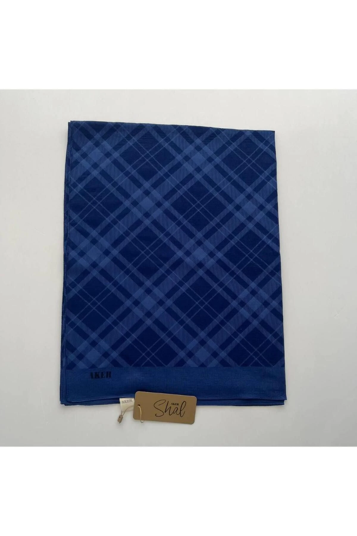 Saks Mavisi Ekose Şal