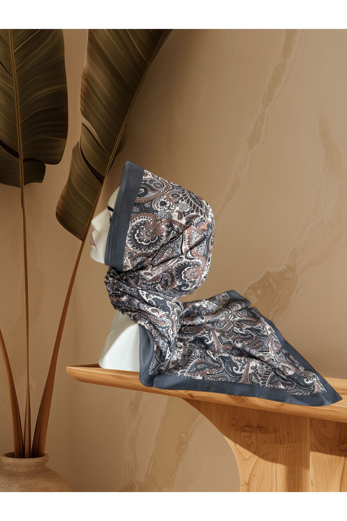 Gri Aker Soft Touch Şal