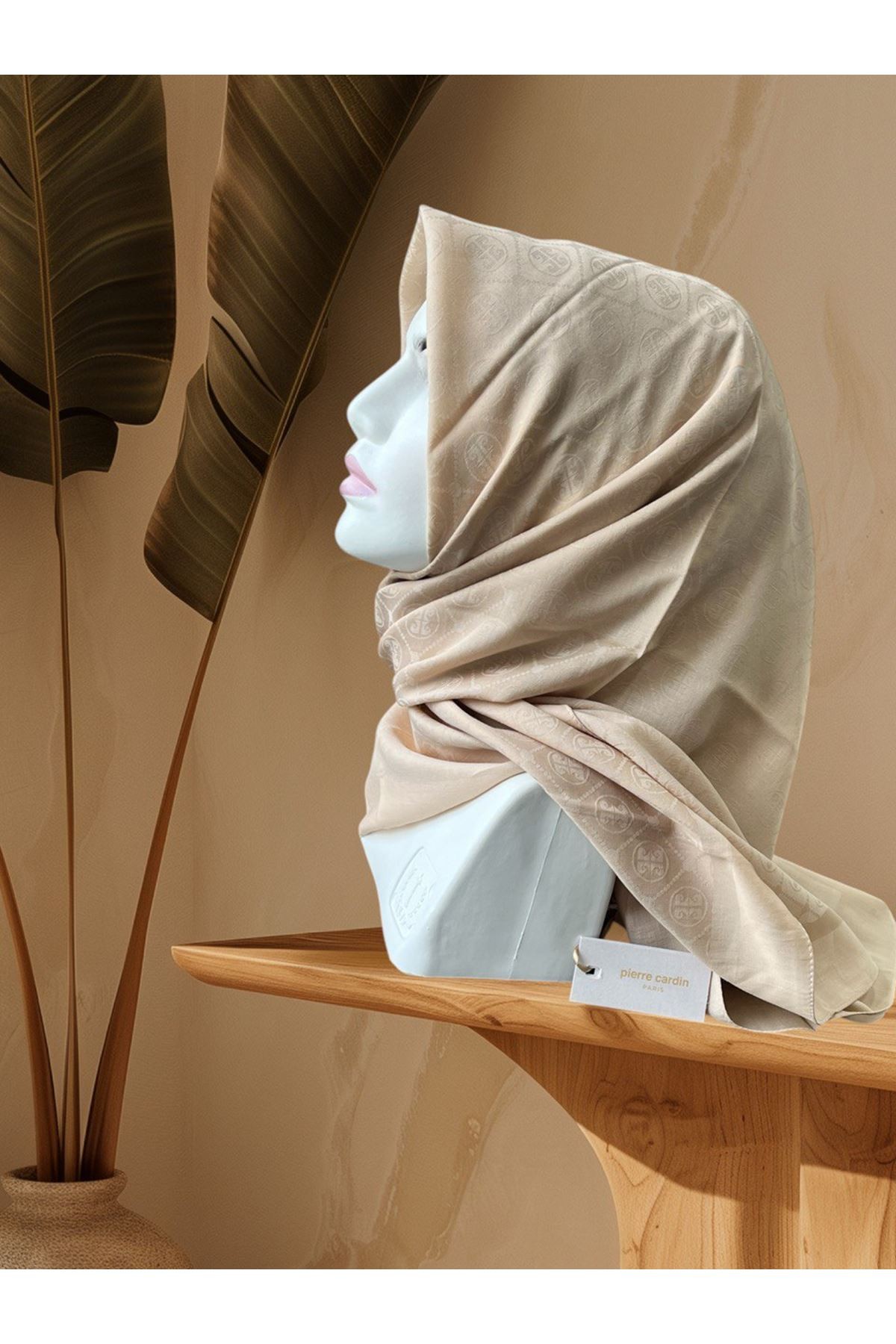 Açık Vizon Pierre Cardin Eşarp 932