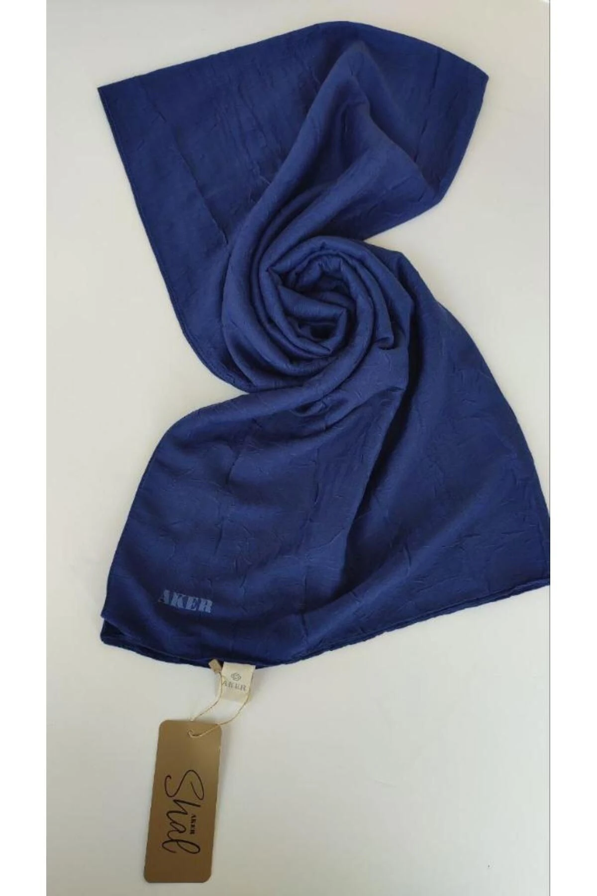 Lacivert Aker  Kraş Şal