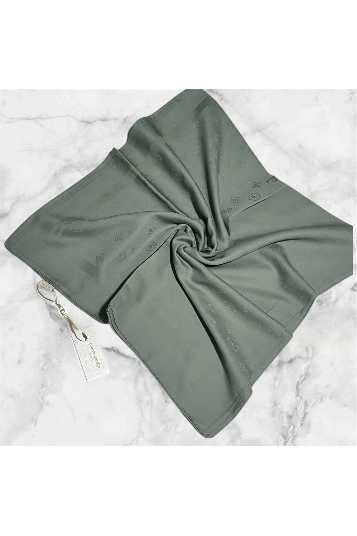 Mint Yeşili Pierre Cardin Cotton Eşarp