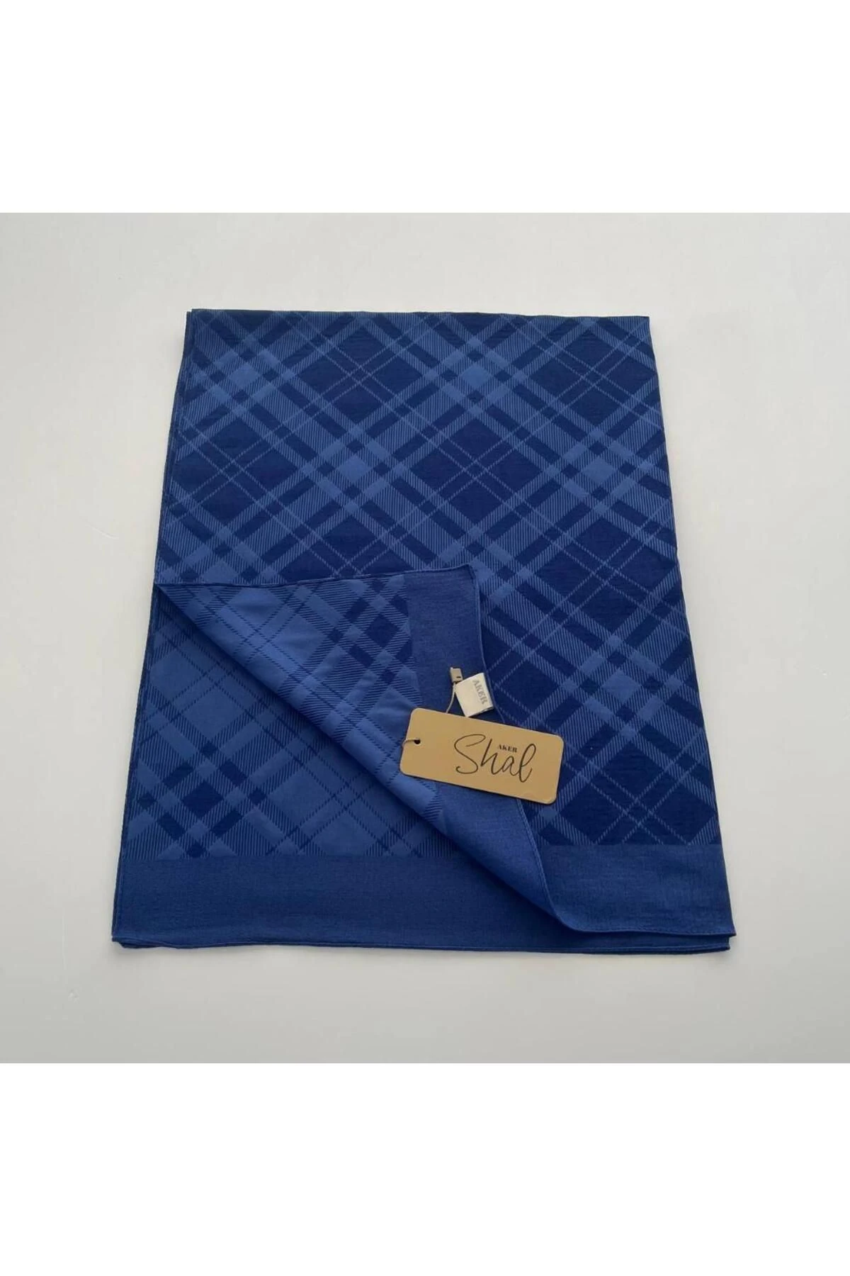 Saks Mavisi Ekose Şal