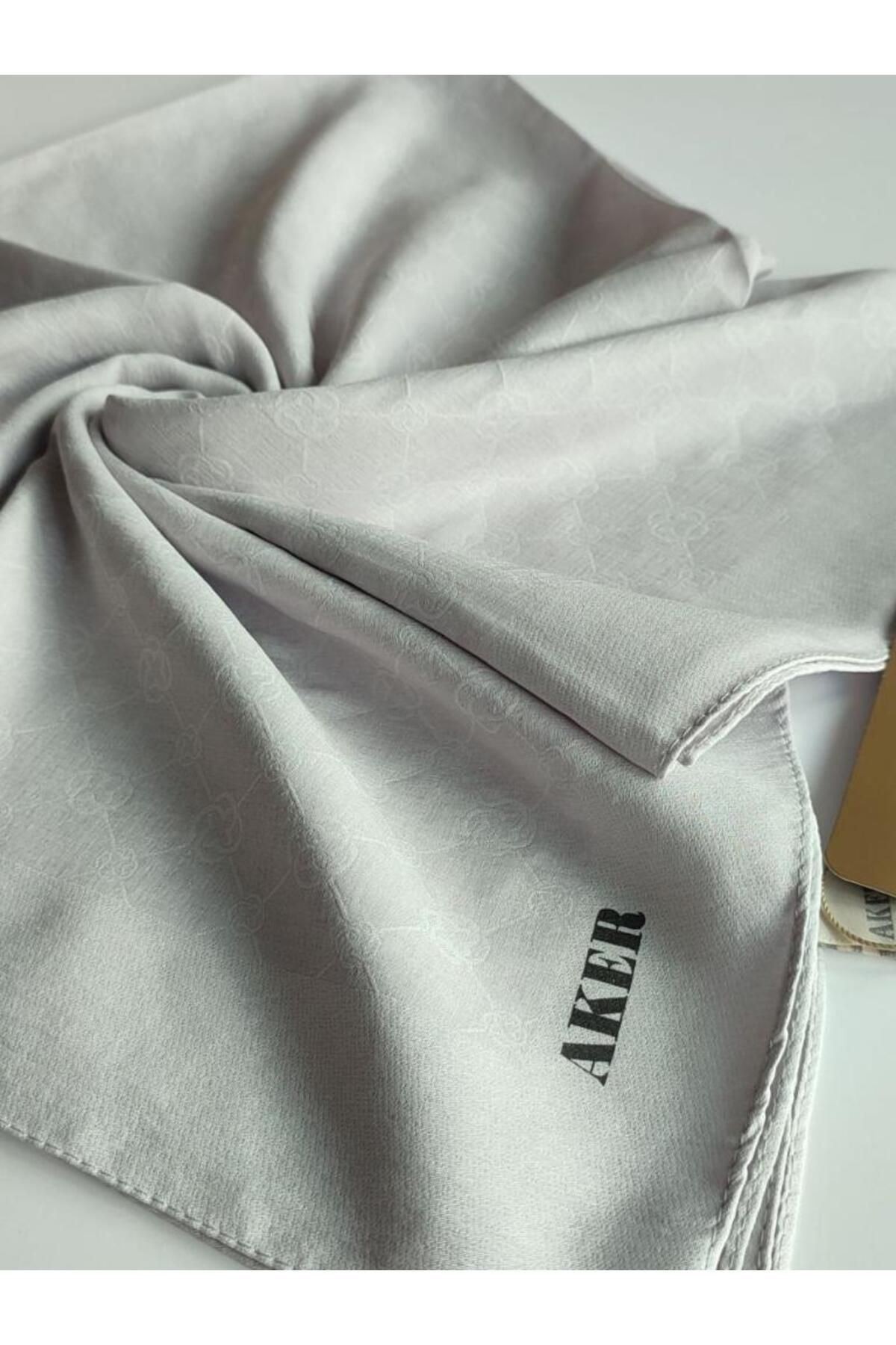 Açık Lila Elegance Monogram Eşarp
