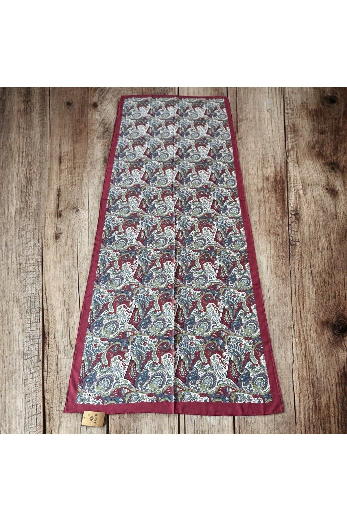 Bordo Aker Soft Touch Şal