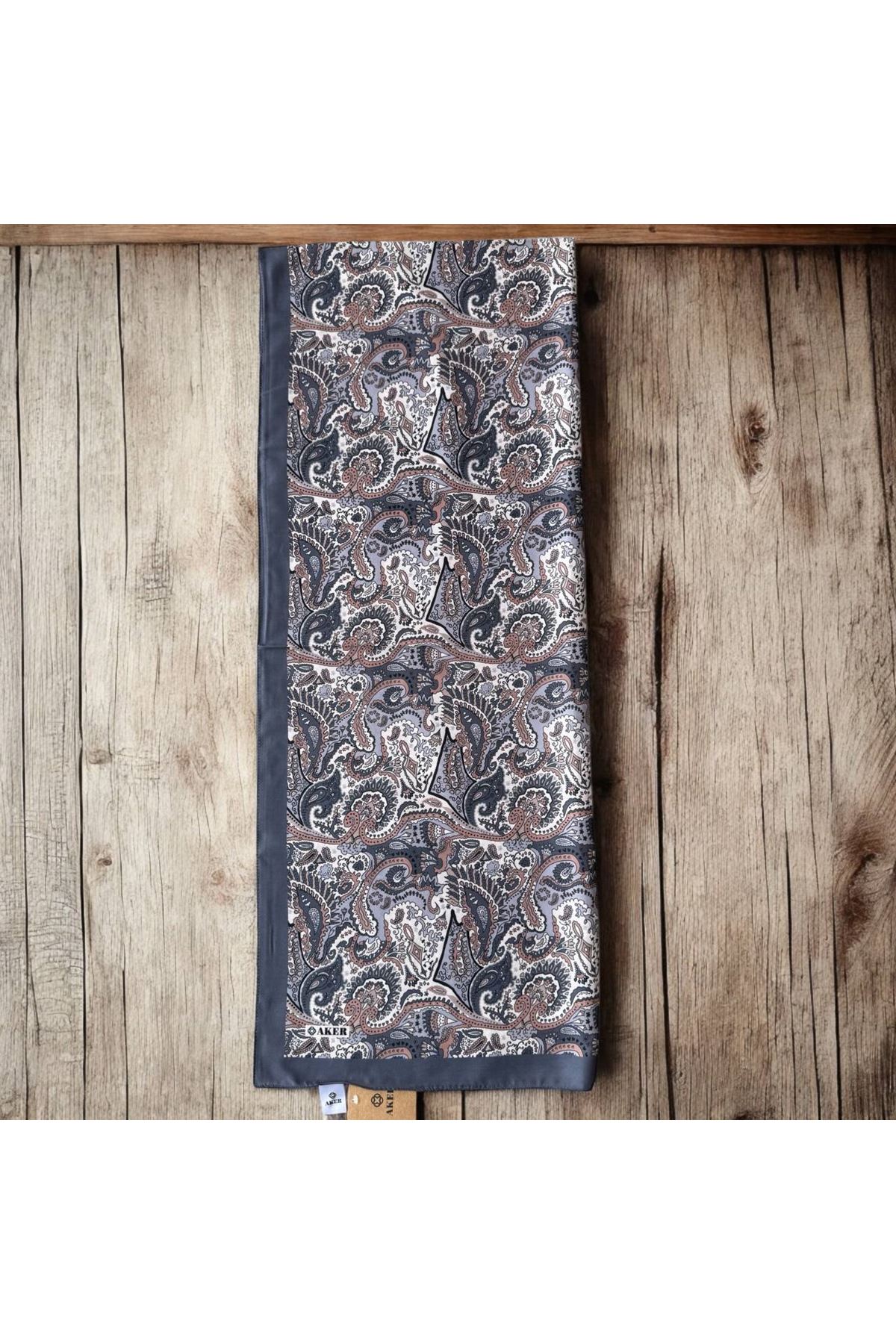 Gri Aker Soft Touch Şal