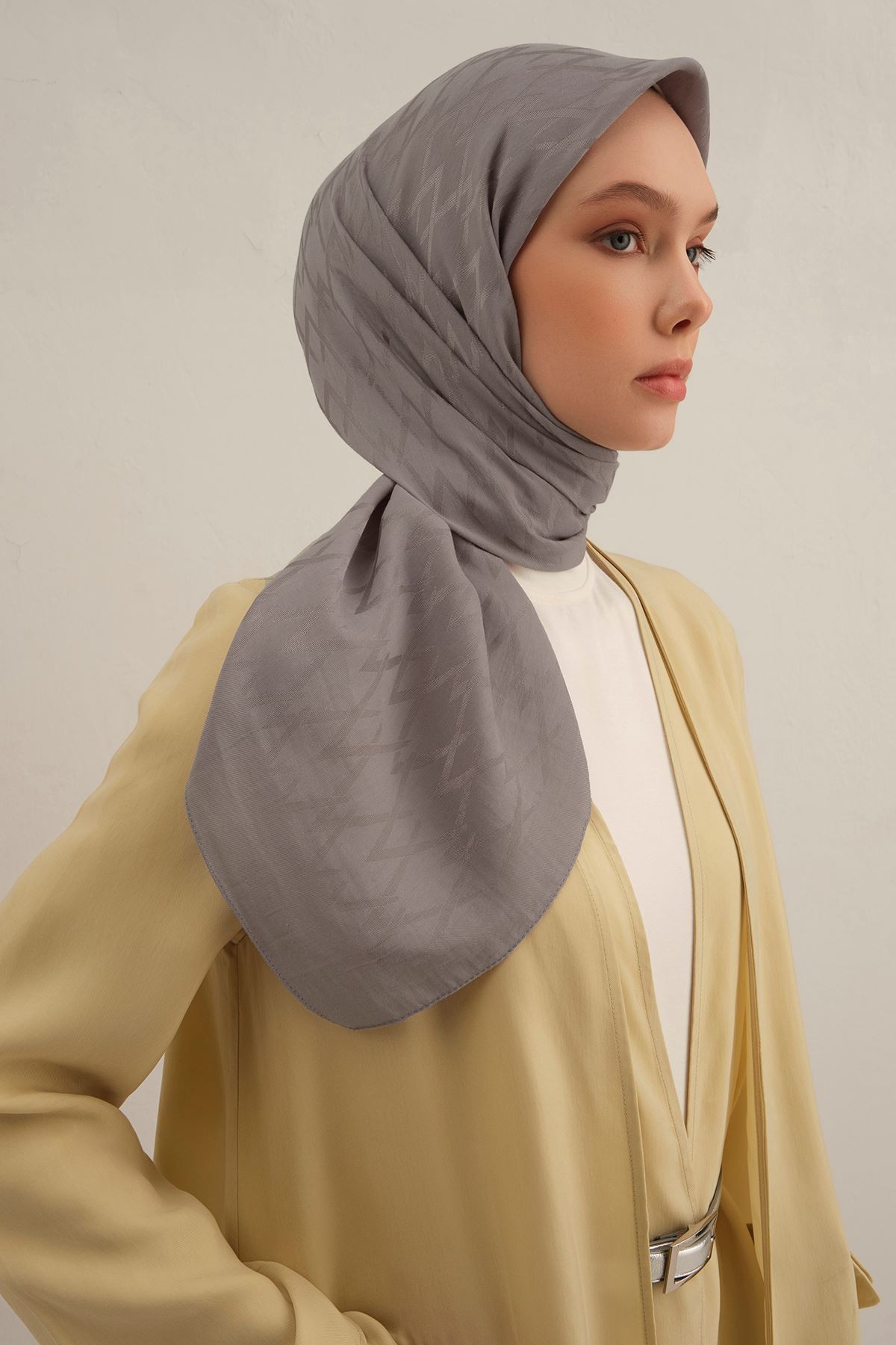 Gri Lyocell Eşarp  20