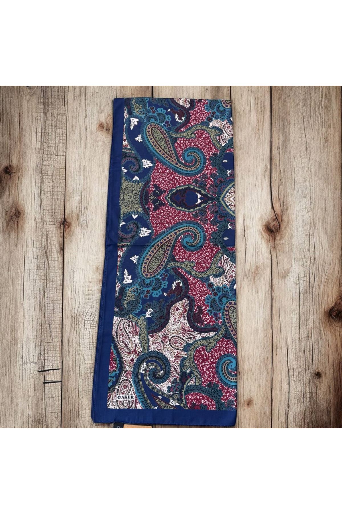 Lacivert Aker Soft Touch Şal 011